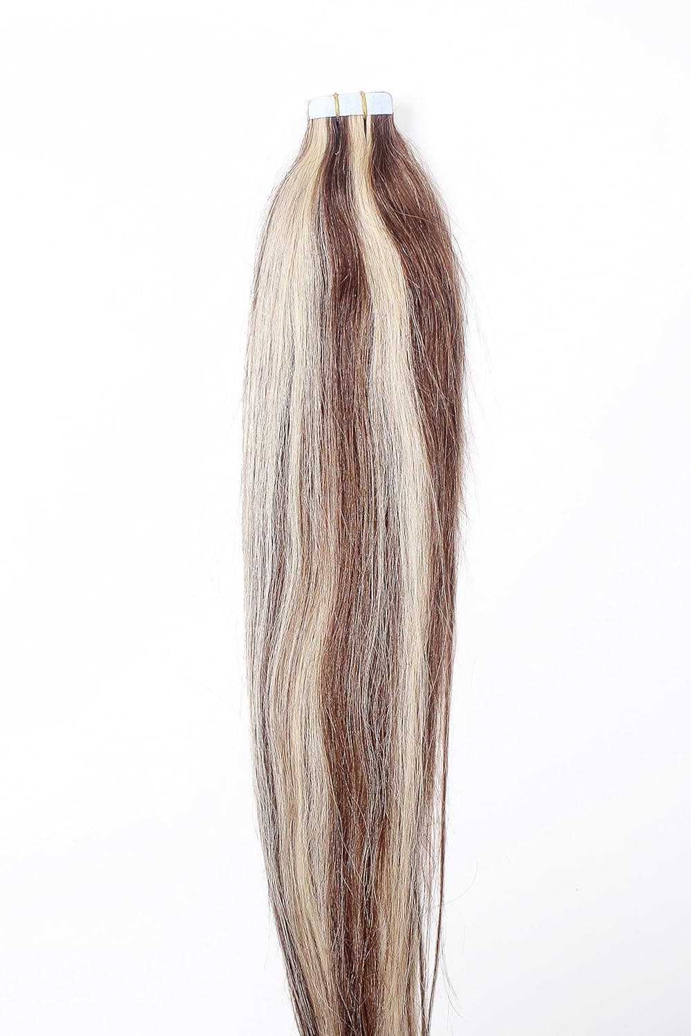 Yotty 16"18"20"Tape in Remy Human Hair Extensions Seamless Pu Skin Weft Straight Hair 20 Pieces(pcs) (20'', 4/613)