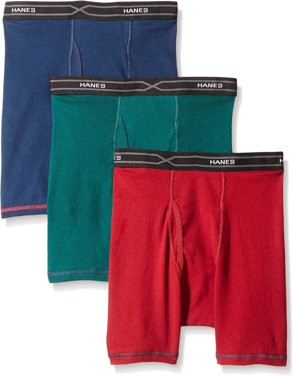 Hanes Men's 3-Pack X-Temp Comfort Cool Dyed Boxer Brief