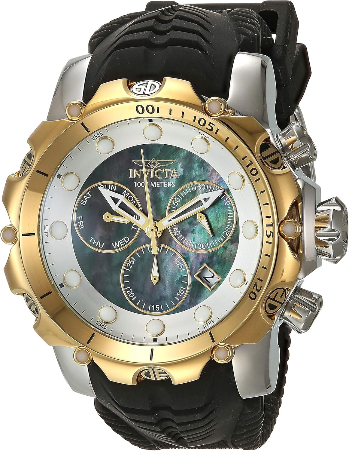Invicta Men's 20406 Venom Analog Display Quartz Black Watch