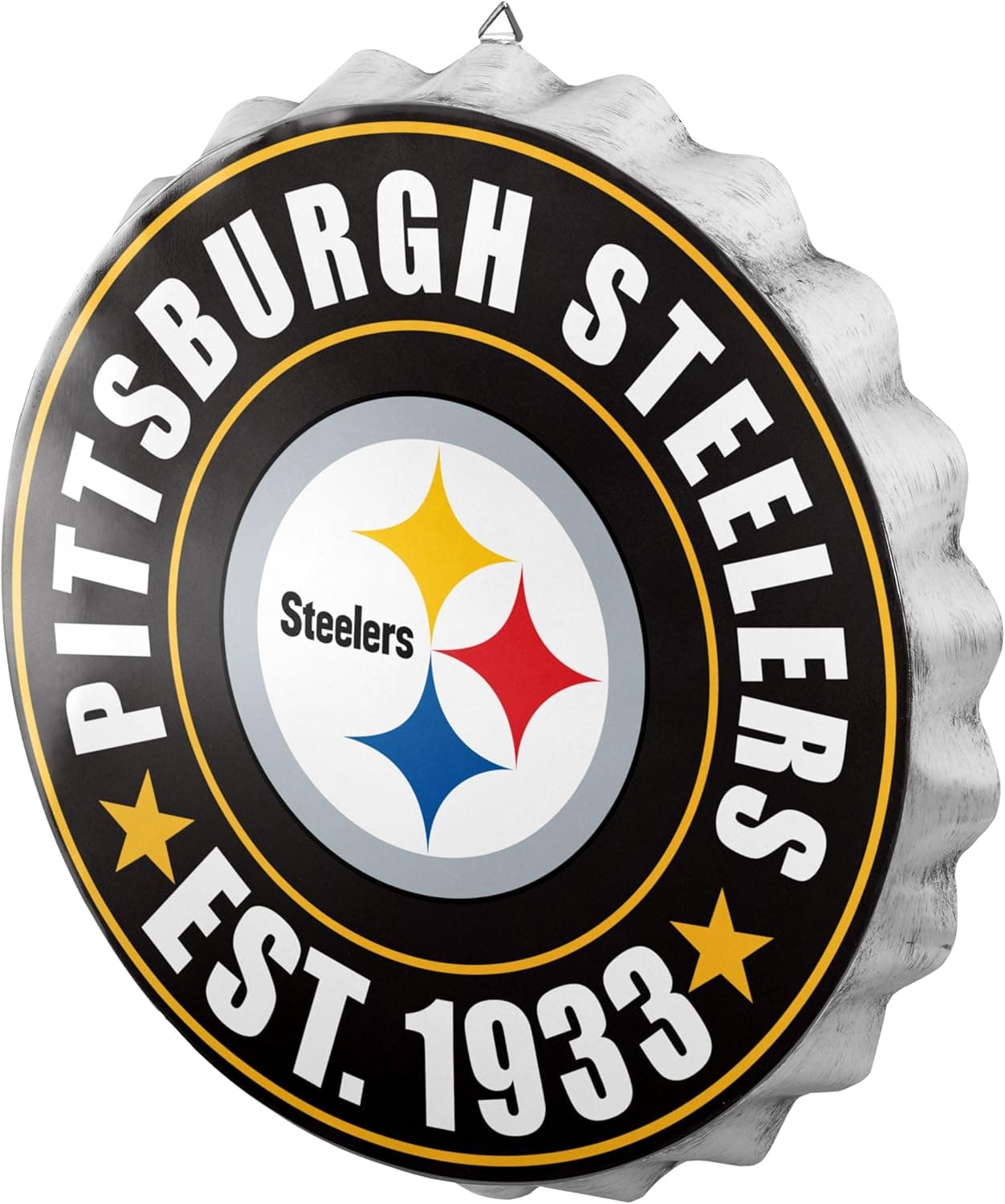 FOCO NFL Team Logo Metal Hanging Wall Bottle Cap Sign