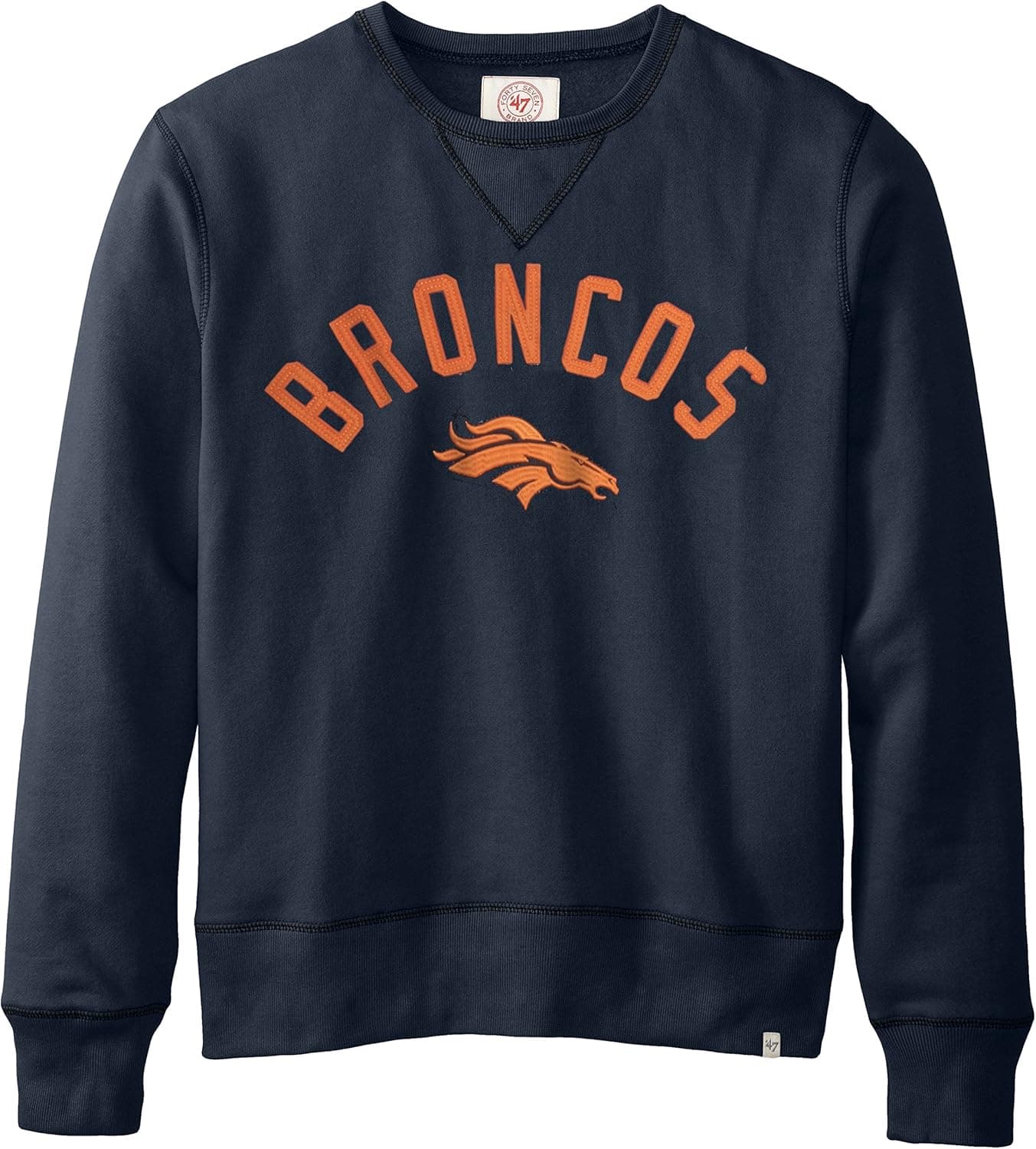 NFL Men's '47 Brand Cross-Check Crew Neck Pullover