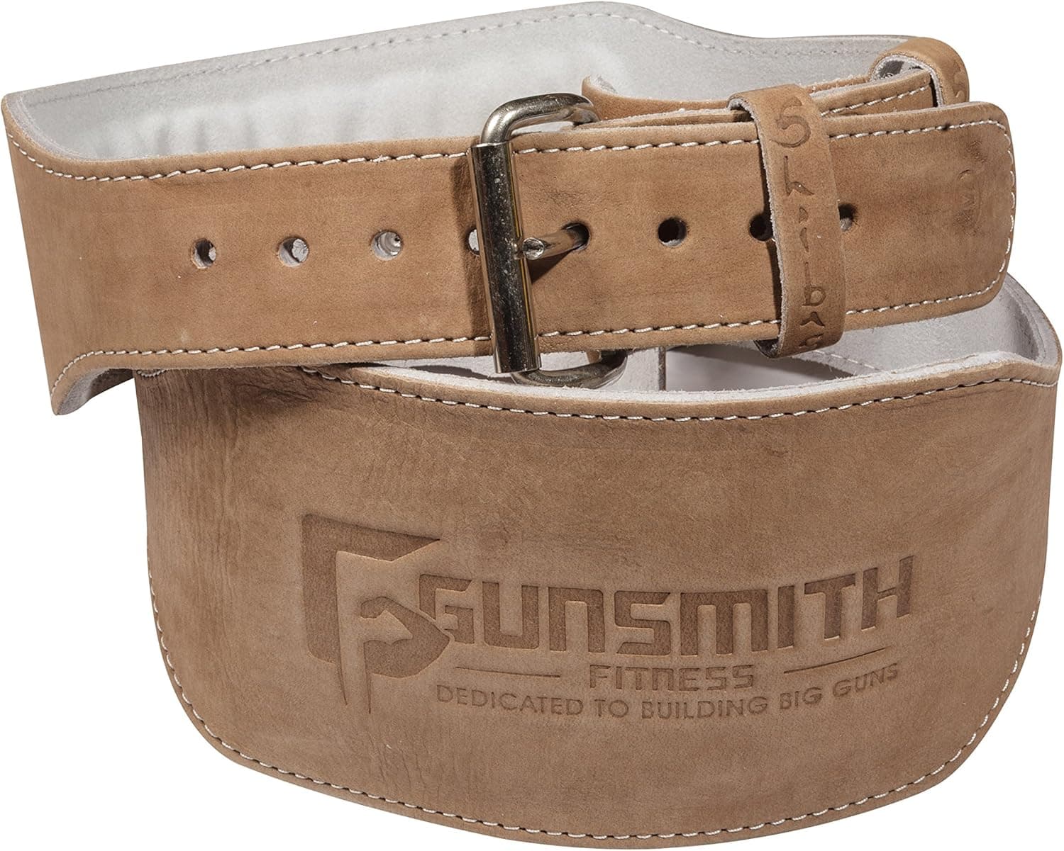Gunsmith Fitness Premium 100% Real Genuine Leather Individually Handmade, Advanced Weight Lifting, Powerlifting & Bodybuilding