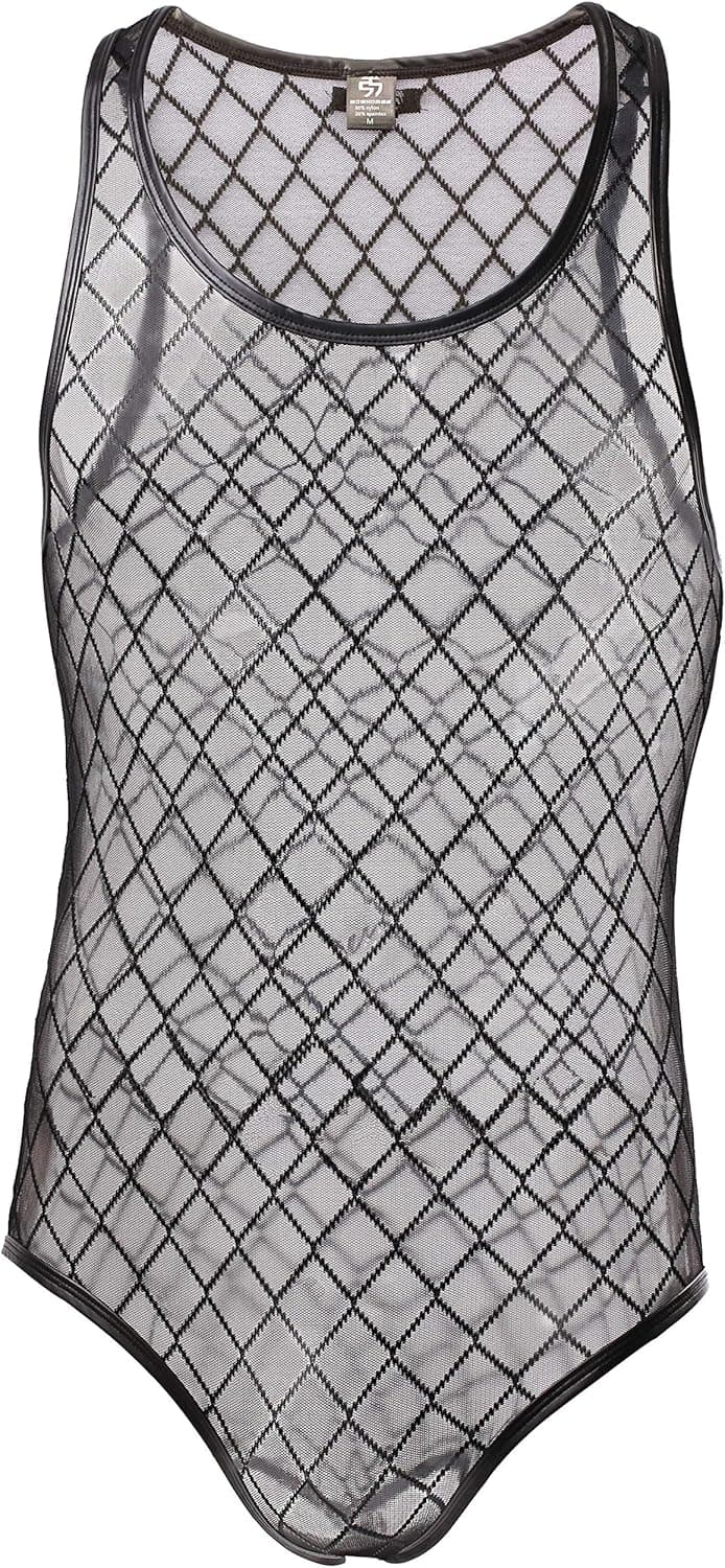 WOWHOMME Shapewear Tops Tank Bodysuit Leotard Swimwear Mens Underwear Wh40