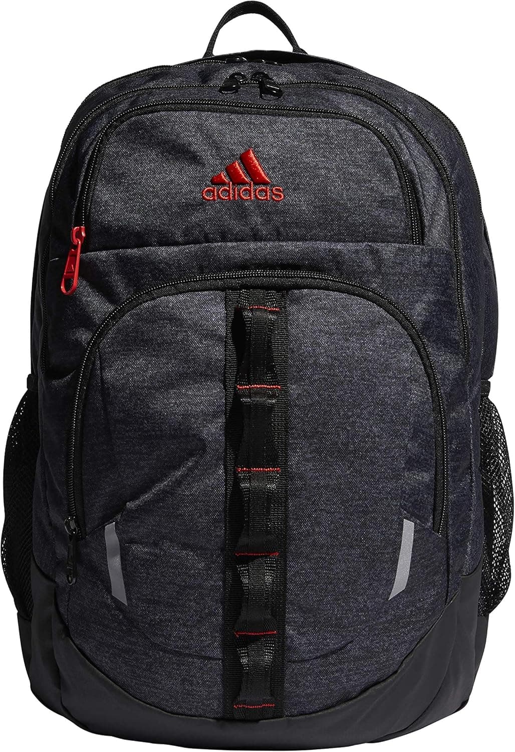 adidas Unisex Prime Backpack, Black Jersey/Active Red, One Size
