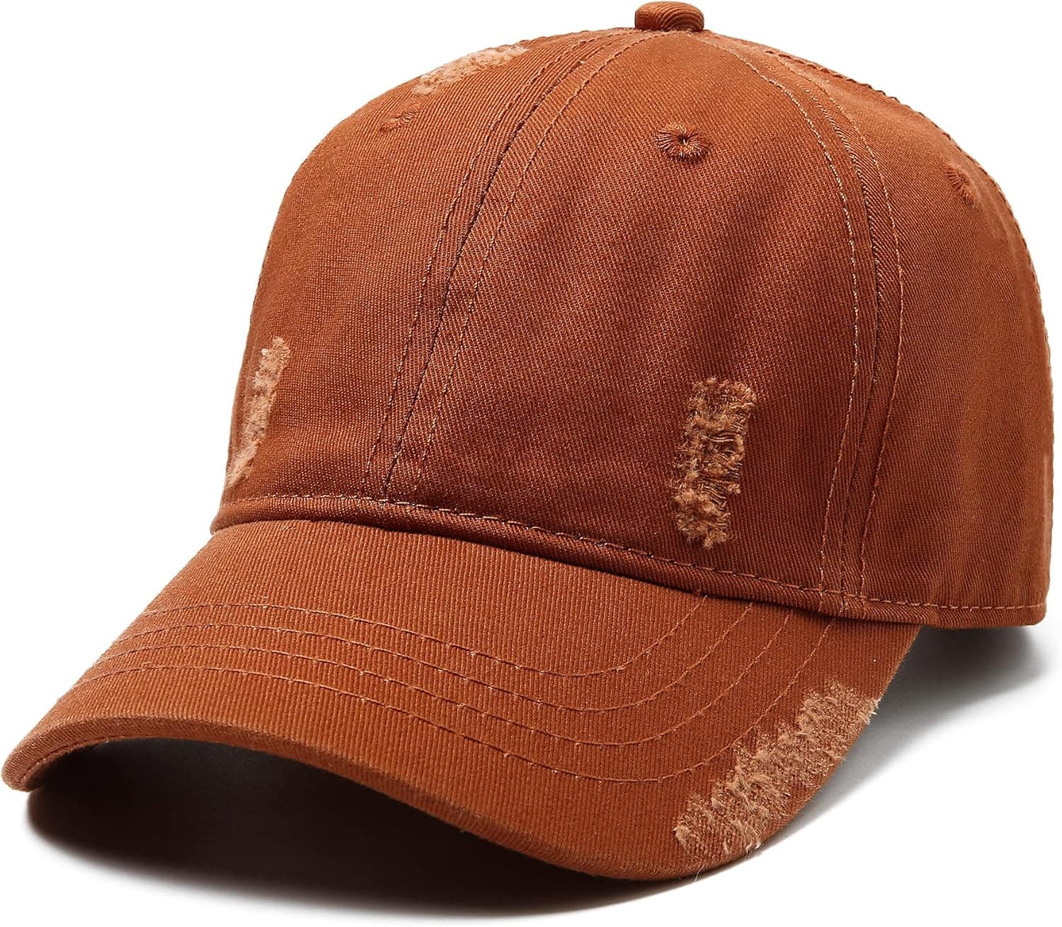 Jastore Kids Boys Girls Distressed Baseball Hat Versatile Washed Hat Soft Cotton Baseball Cap with Ponytail