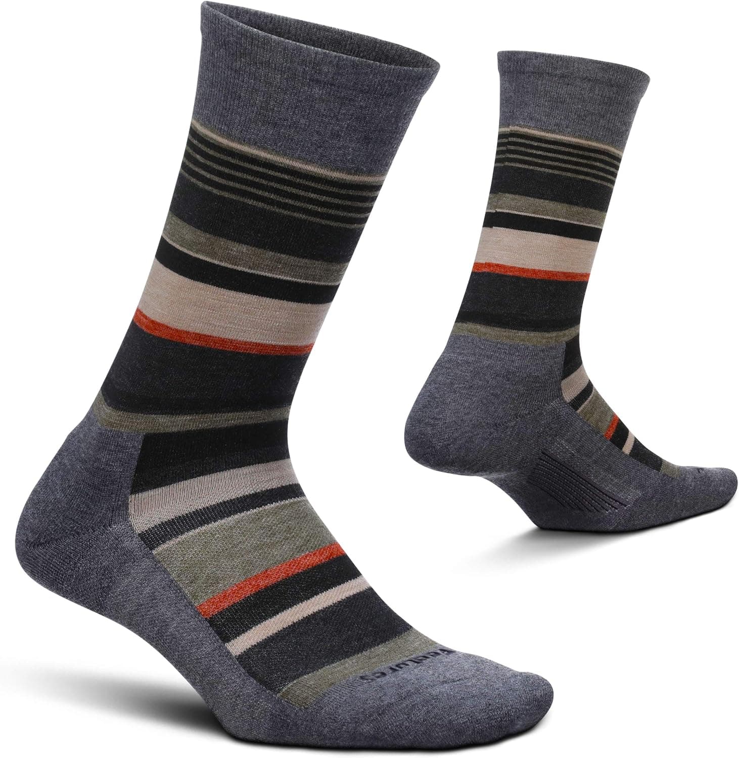 Feetures Mens Everyday Cushion Crew Sock