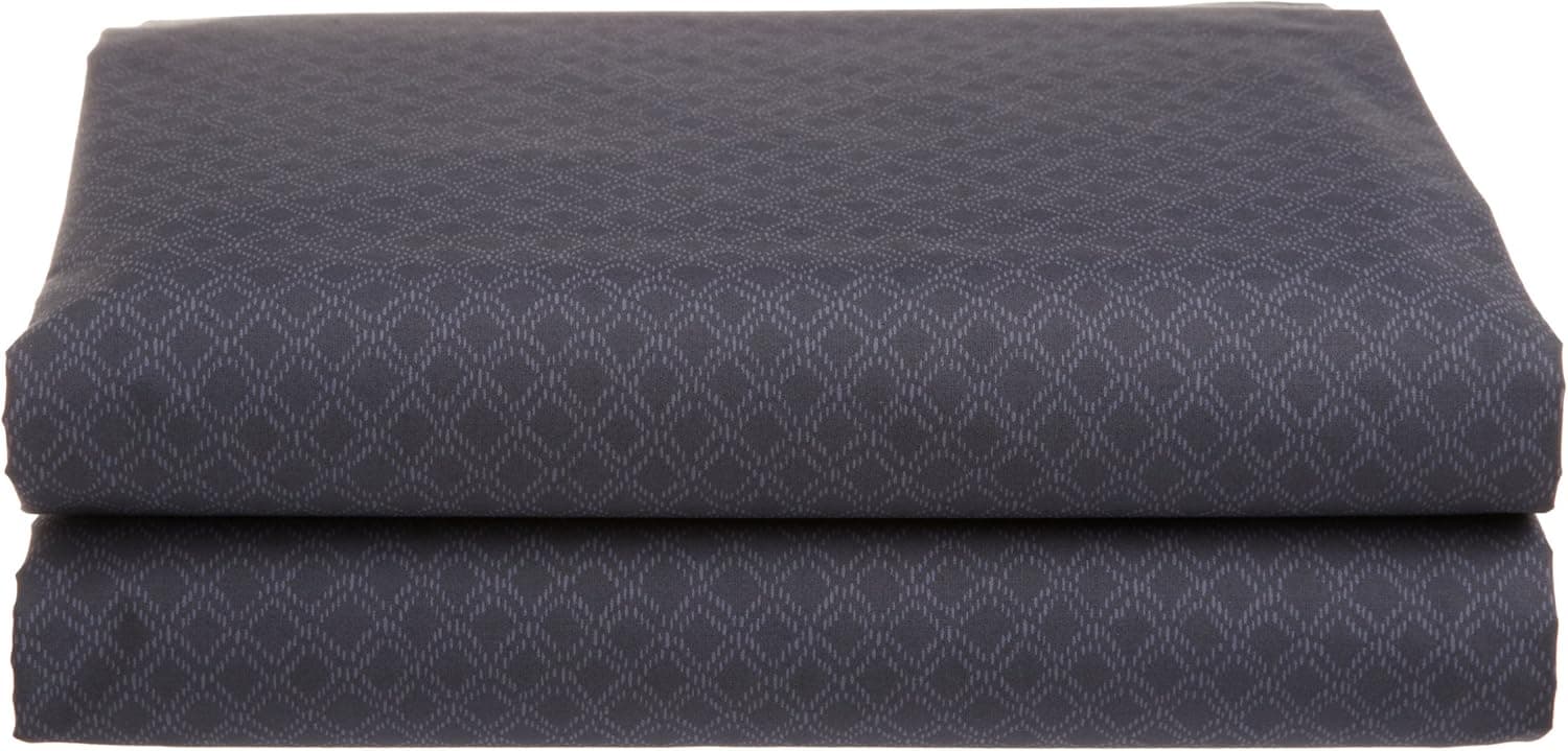 Calvin Klein Home Diamond Stipple Queen Fitted Sheet, Nightingale