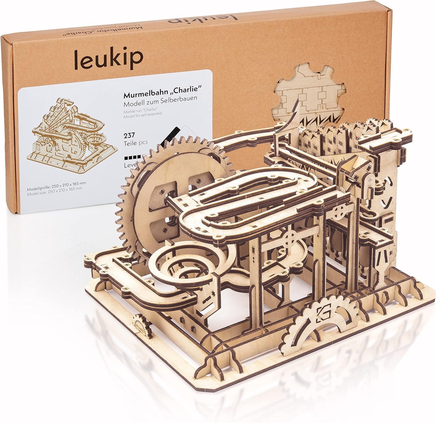 LEUKIP 3D Wooden Puzzles for Adults & Teens I Marbel Run Model Building Kit I DIY Gift for Boys Girls Age 14+