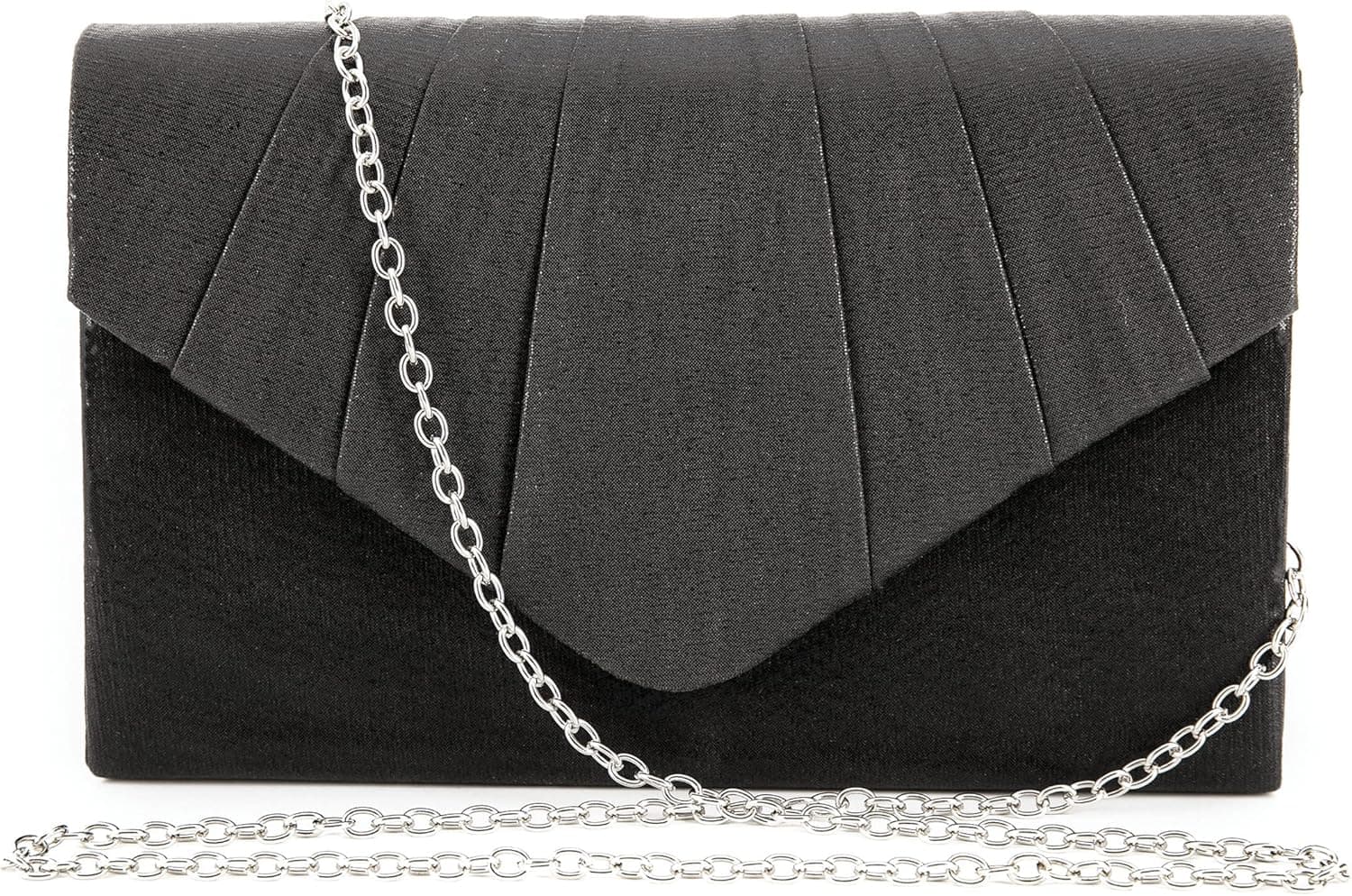 SUCCUNA Clutch Purses Envelope Evening Bag For Women Girl Charming Pleated Crossbody Handbags for Wedding Party Dating