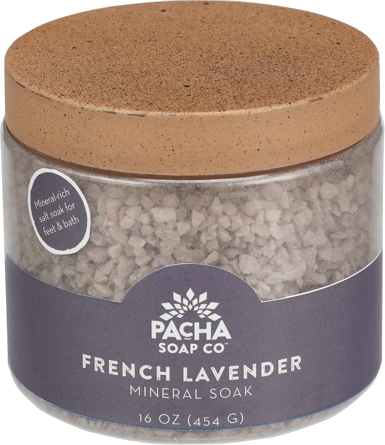 PACHA SOAP French Lavender Mineral Soak, 16 OZ