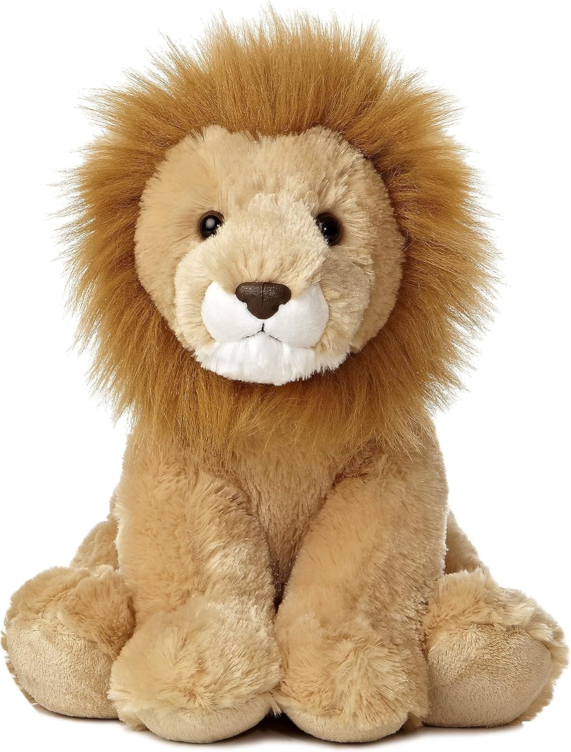 Betheaces Aurora World Plush Lion 14" , Brown, Ages 3 & Up