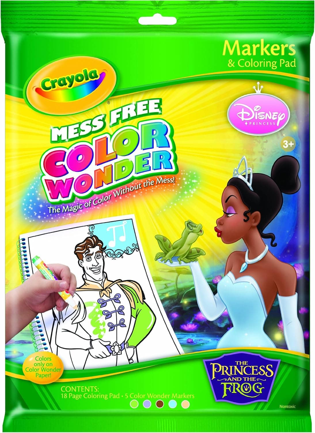 Crayola Color Wonder Disney Princess and The Frog Coloring Pad and Markers