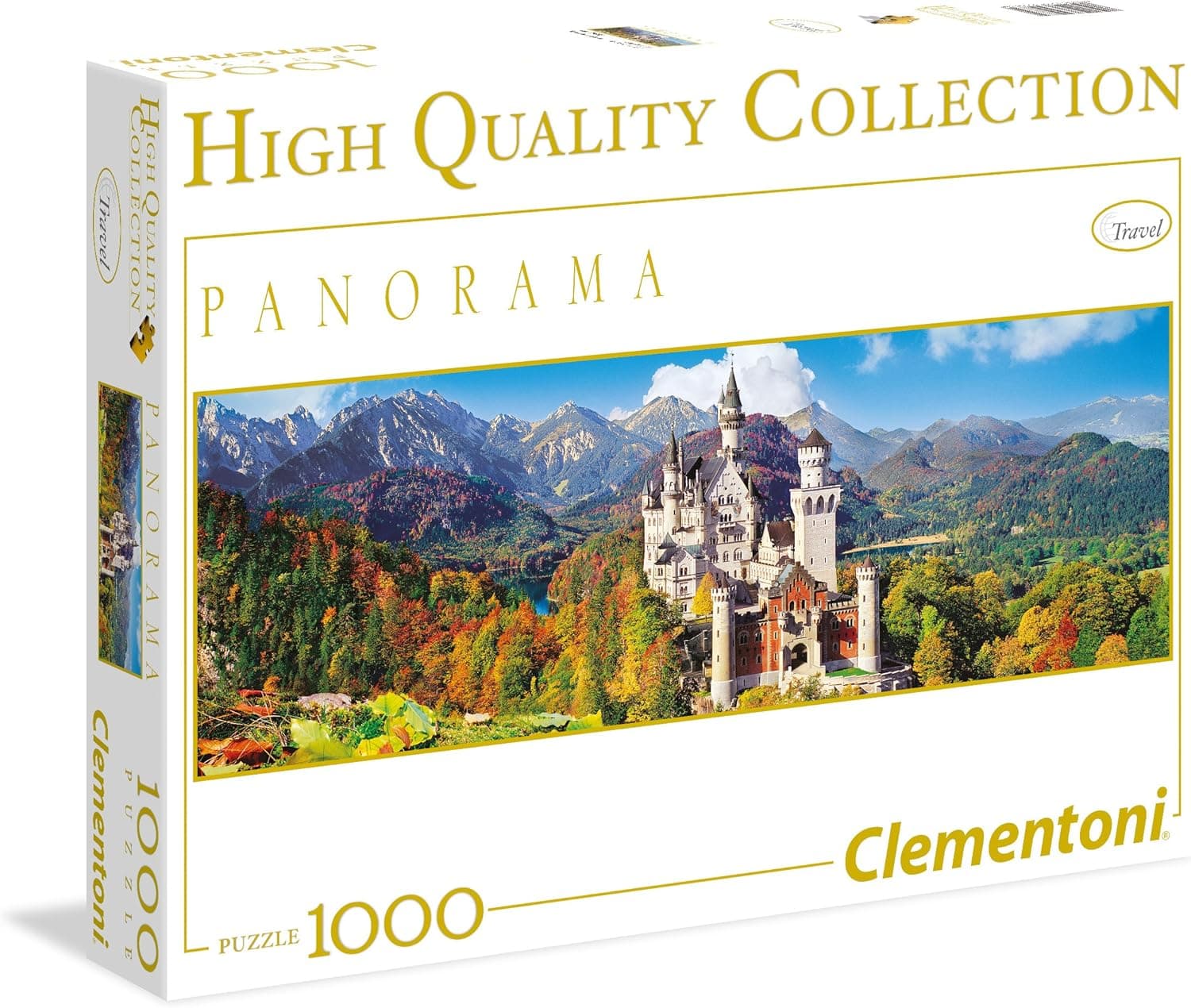 Clementoni Collection-Neuschwanstein Panorama Jigsaw Puzzle (1000 Piece)