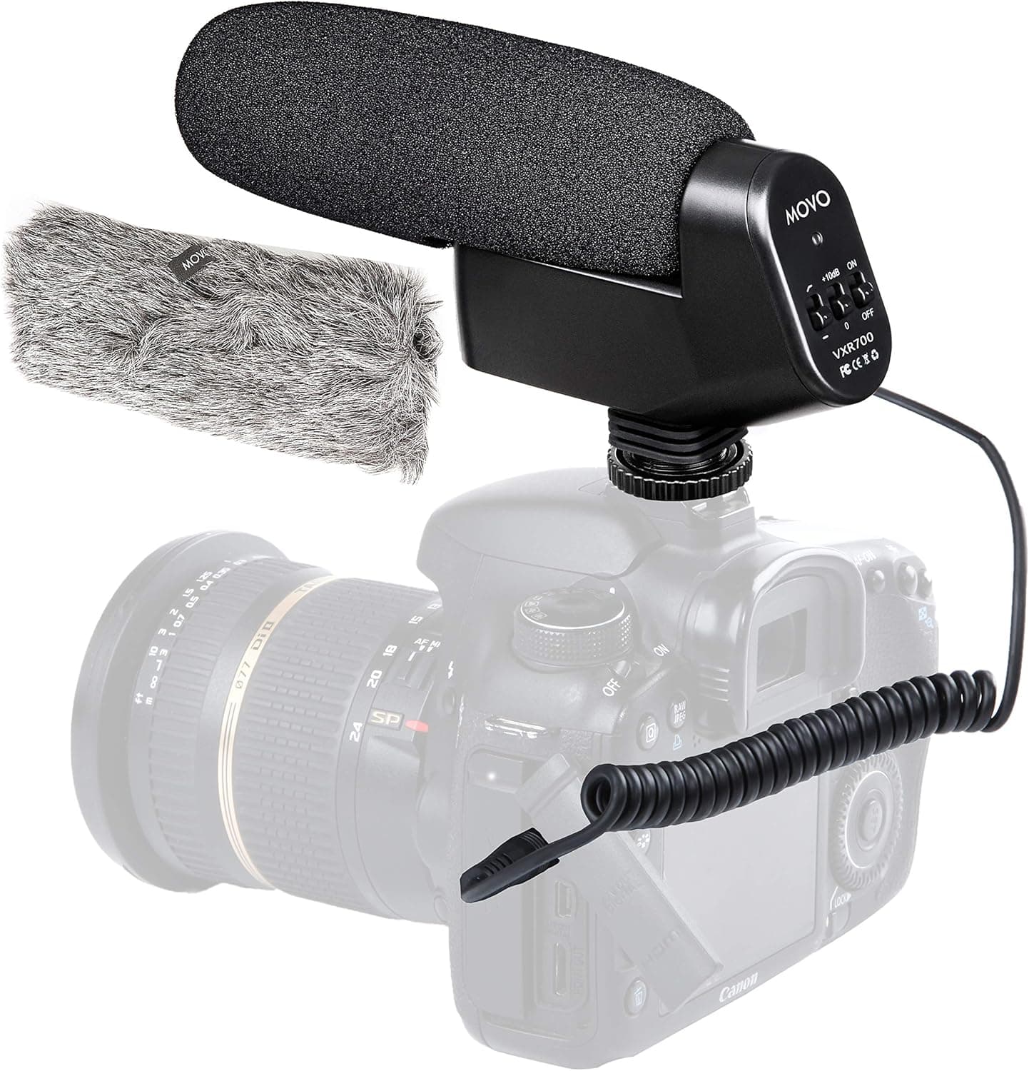 Movo On-Camera Shotgun Video Microphone Compatible with Sony Alpha A68, A99, A35, A58, A6300, A6500, A7, A7 II, A7 III, A7R, A7R II, A7R III, A7S II, A9 Cameras