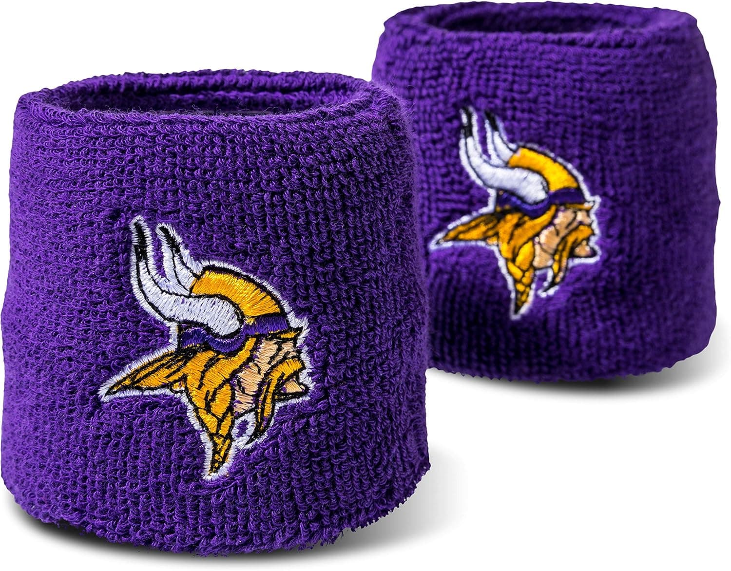 Franklin Sports Wristbands Cotton Sweatbands - Pair, 2-Pack