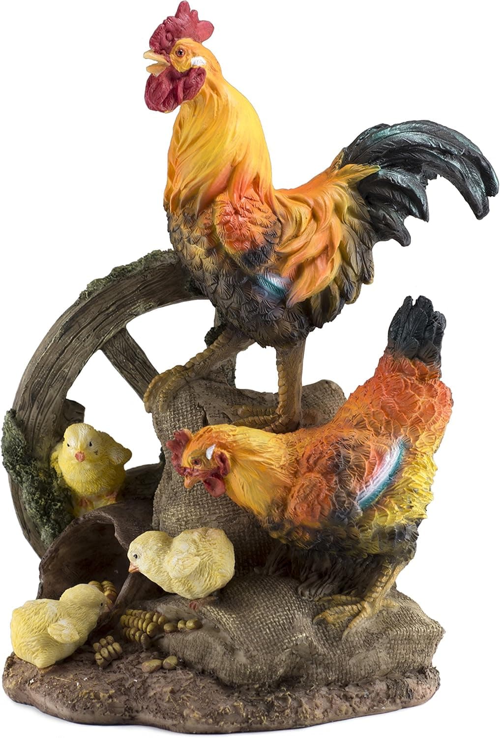 Everspring Import Company Rooster Family Figurine New