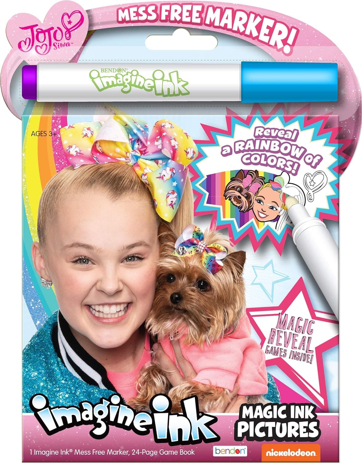 Bendon 45467 JoJo Siwa Imagine Ink Magic Ink Pictures,Multicolor