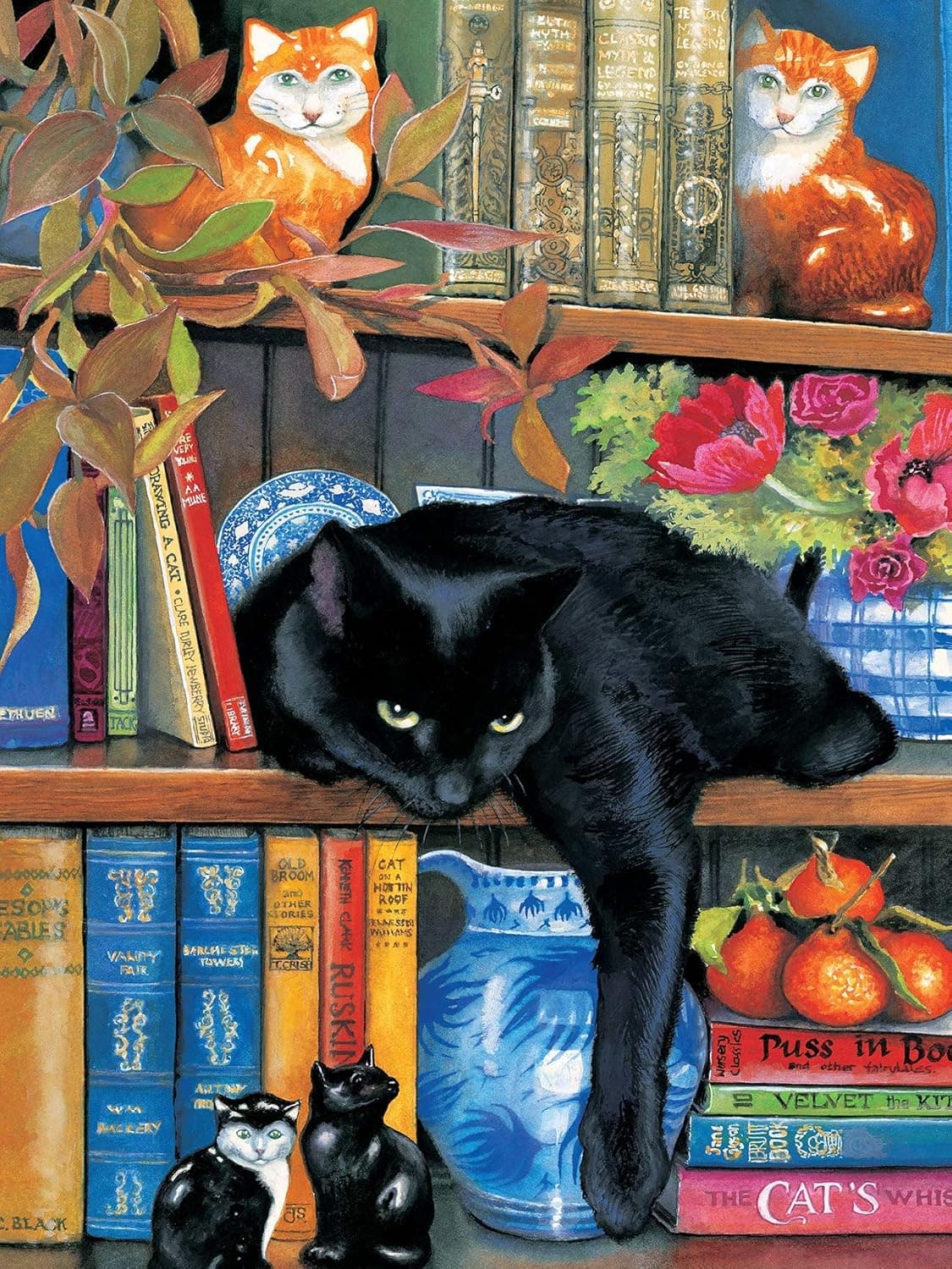 300 Large Piece Puzzle for Adults: Cat on The Shelf Jigsaw Puzzle