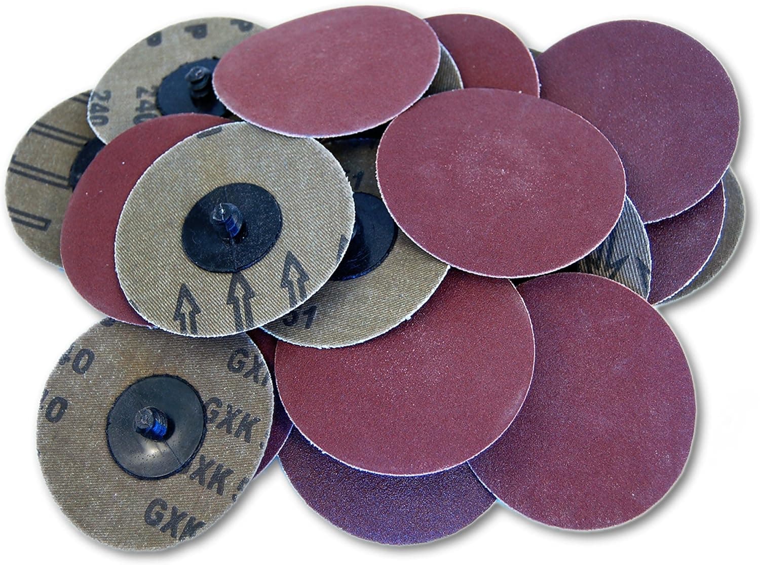 (25pc) Rogue River Tools 3" Quick-Change Sanding Discs (Type - R) (240 Grit)