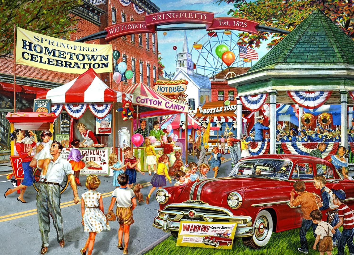 LPF Hometown Celebration 2000 Piece Kodak Premium Jigsaw Puzzle