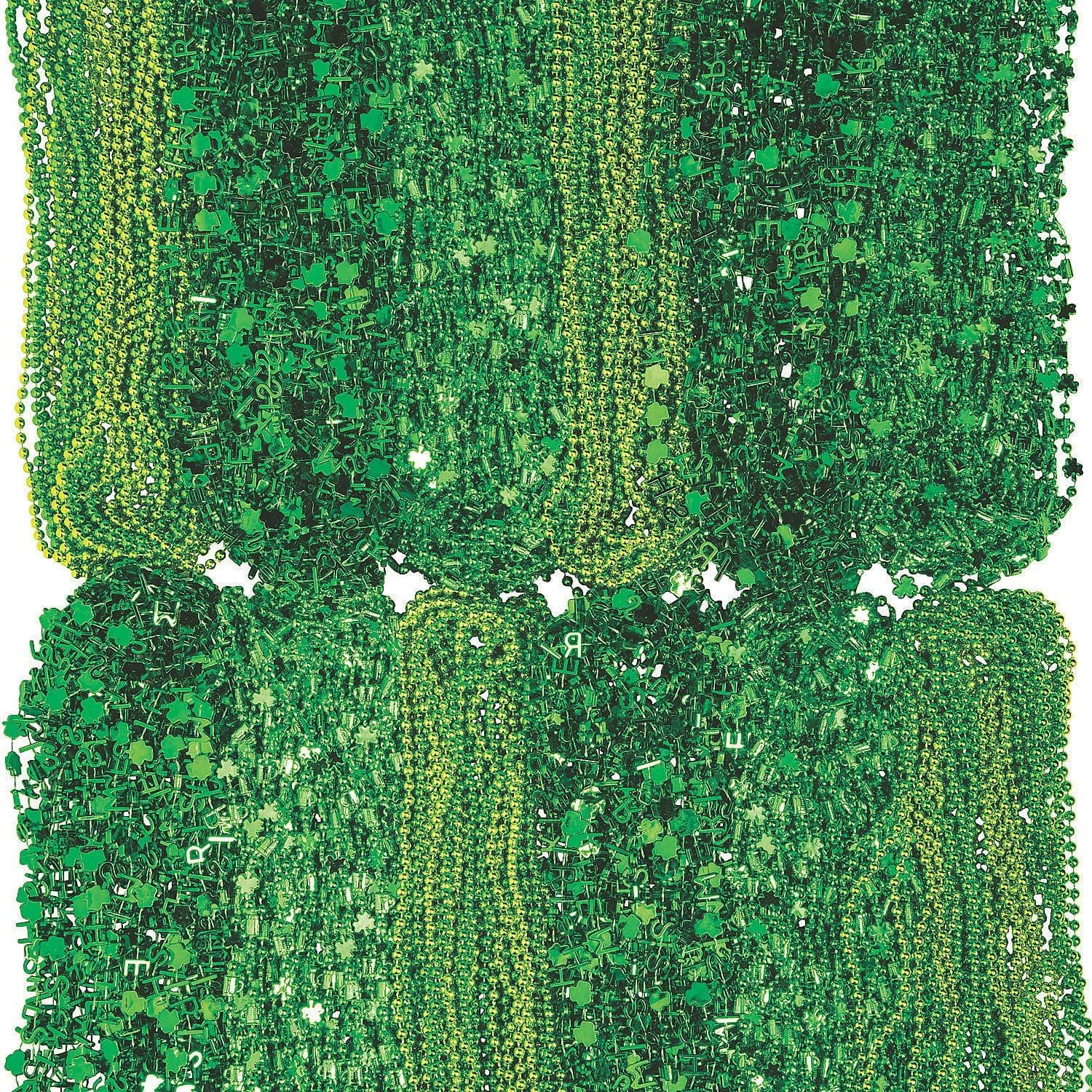 Fun Express Bulk 500 PC ST. Pat's Necklace ASST. - Jewelry - 500 Pieces