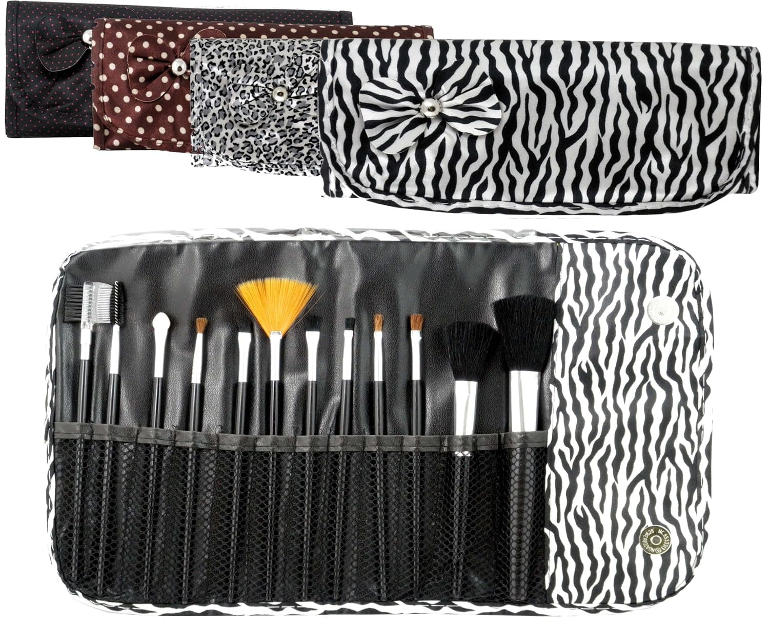 New Pro Makeup Cosmetic Brushes Set with Zebra Print and more PICK A STYLE!!!