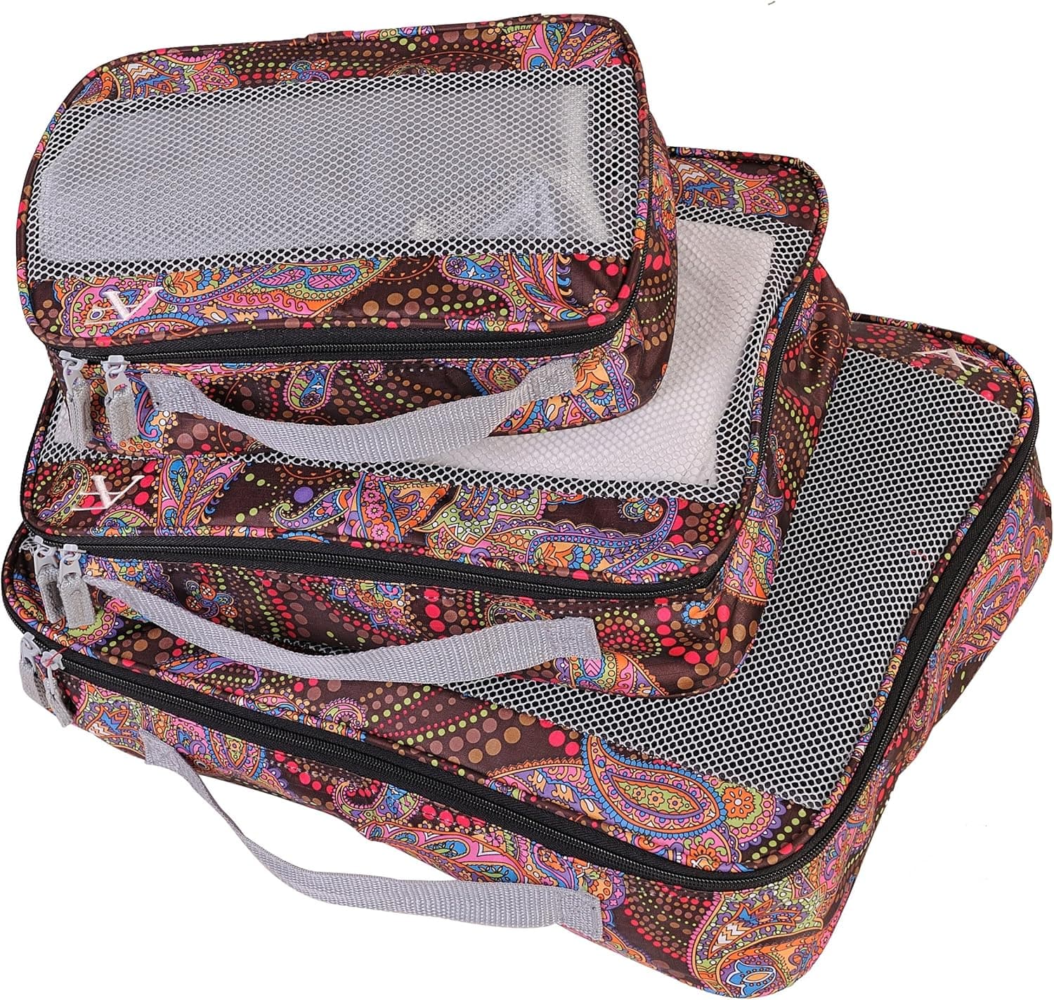 American Flyer Paisley 3 Pc Set Perfect Packing System, Maroon, One Size