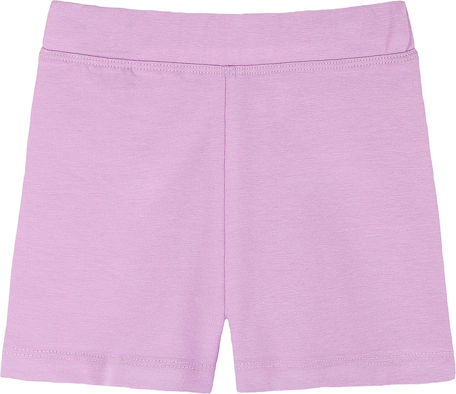 Lovetti Girls' Basic Solid Soft Dance Short for Gymnastics or Under Skirts 7 Lavender
