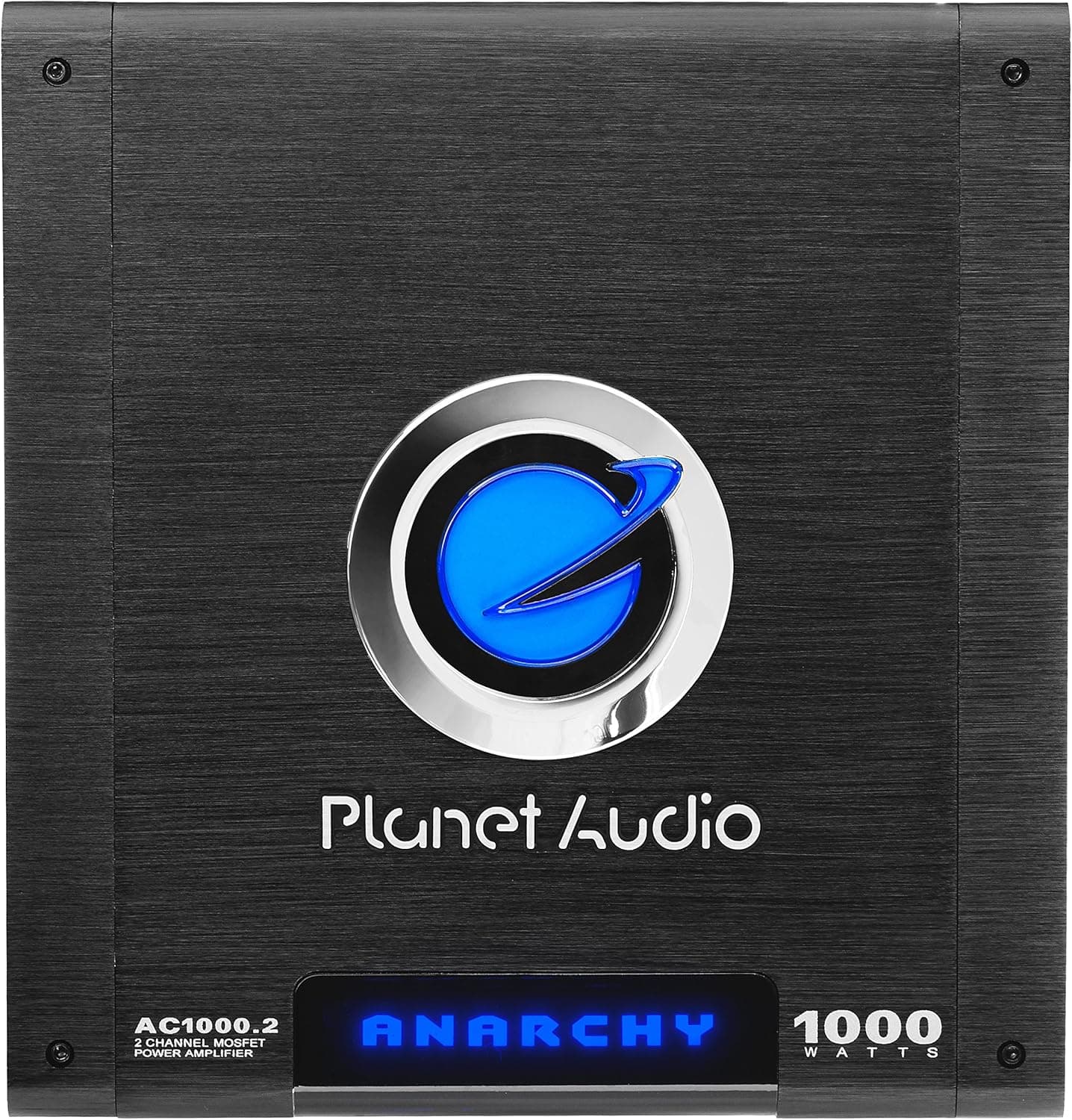 Planet Audio AC1000.2 2 Channel Car Amplifier - 1000 Watts, Full Range, Class A/B, 2-4 Ohm Stable, Mosfet Power Supply, Bridgeable