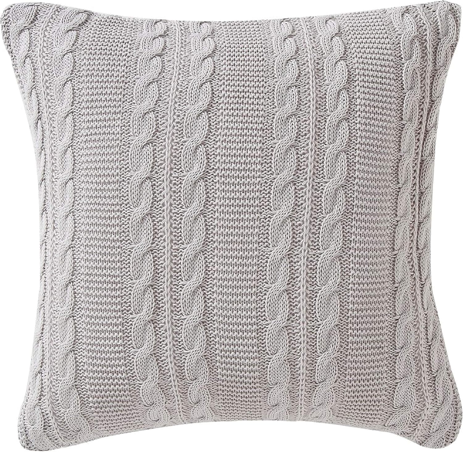 VCNY Home Dublin Euro Pillow Sham, 26x26, Grey