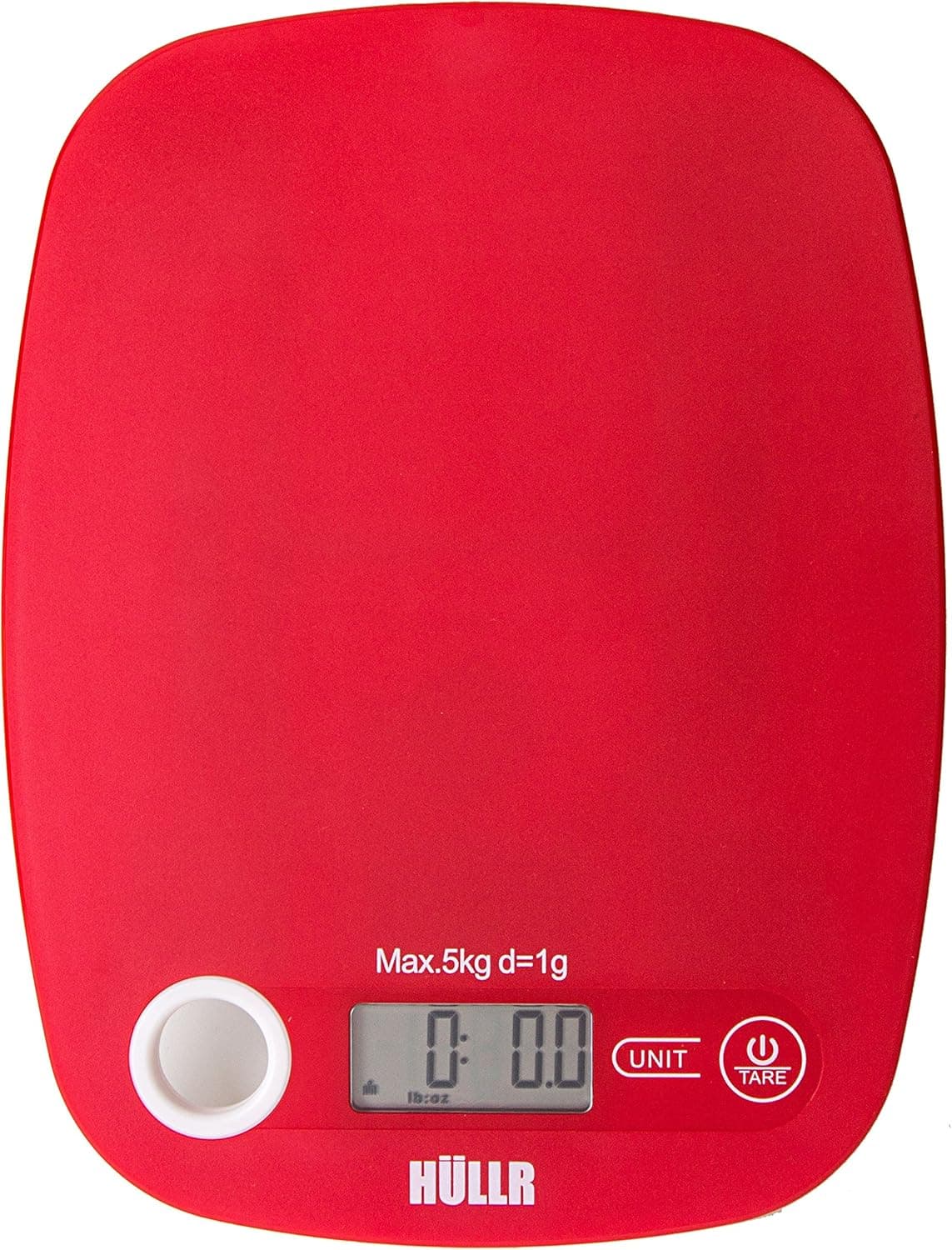 HULLR Multifunction Digital Kitchen Food Scale (Red)
