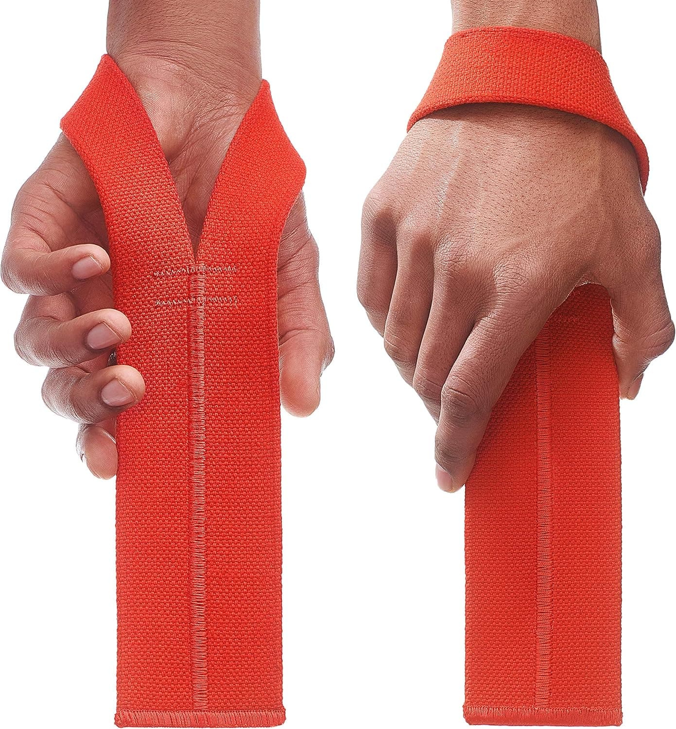 WARM BODY COLD MIND V1 Lifting Wrist Straps for Olympic Weightlifting, Powerlifting, Bodybuilding, Functional Strength Training, for Crossfit - Heavy-Duty Cotton Wrist Wraps, Pair