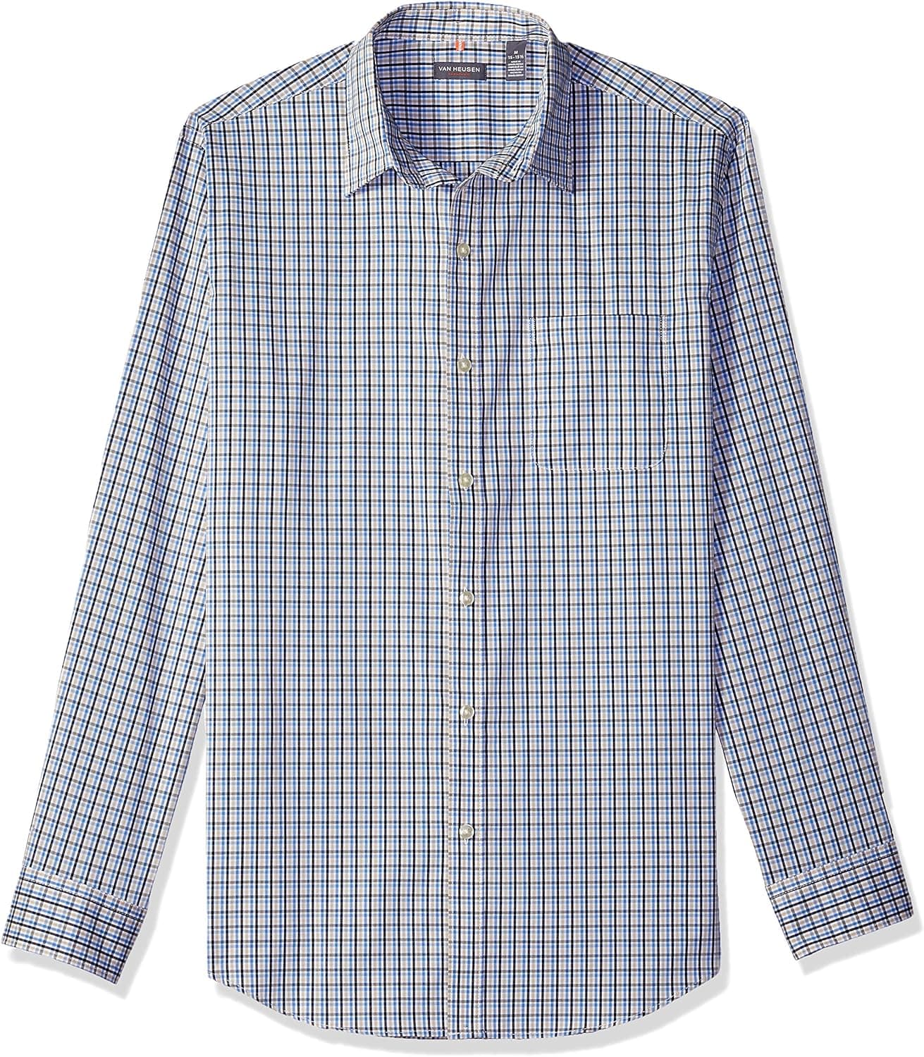 Van Heusen Men's Traveler Stretch Long Sleeve Button Down Shirt (Discontinued by)