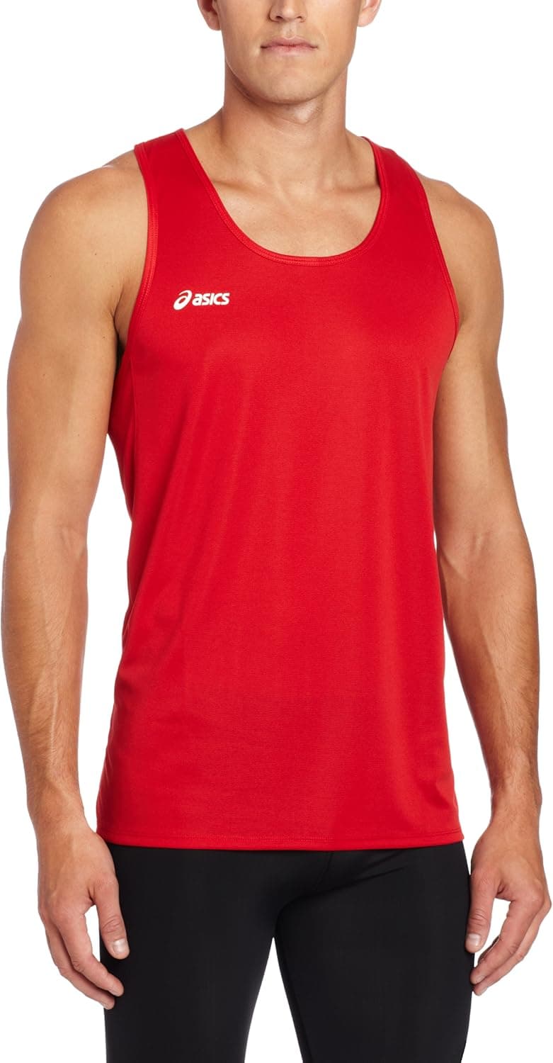 ASICS Men's Rival Wrestling Singlet (Red)