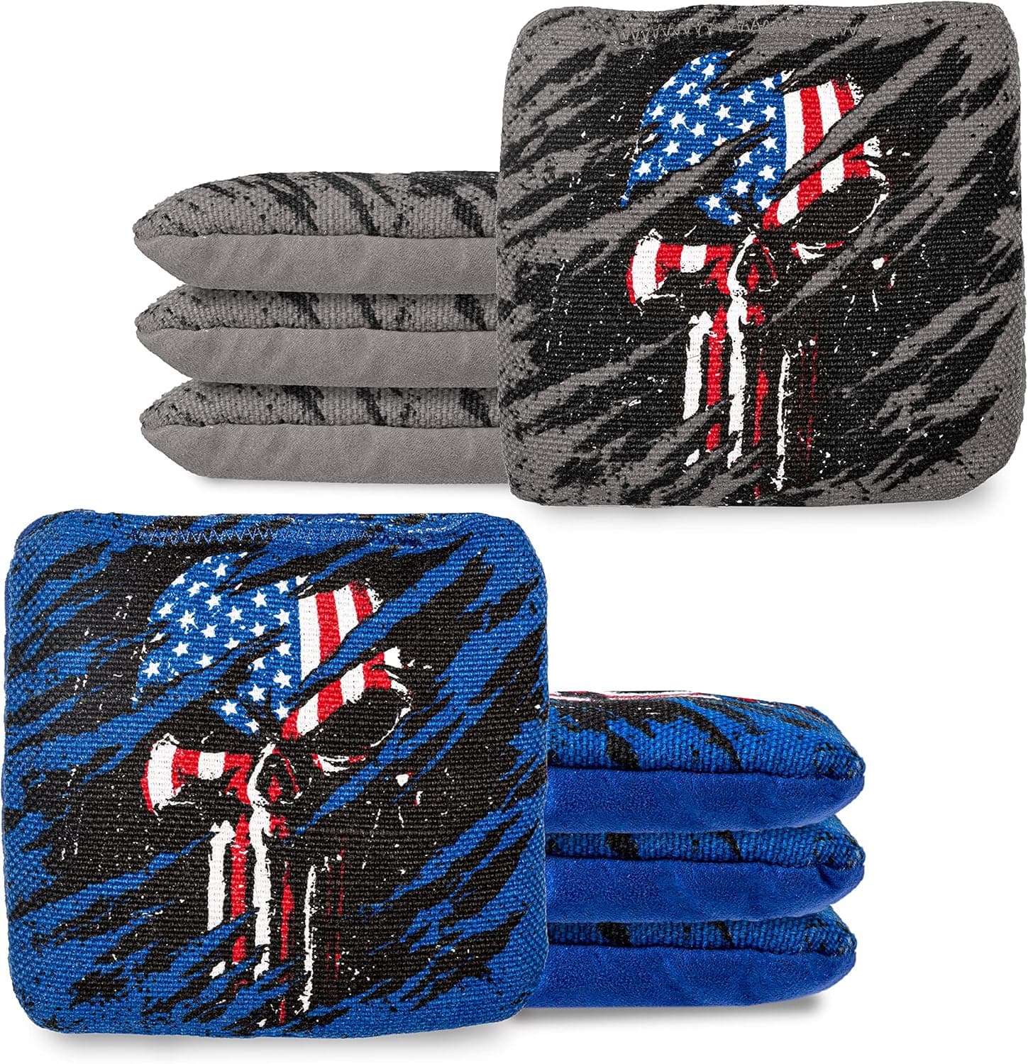 Play Platoon Tournament Series Cornhole Bags - Set of 8 - Pro Style Dual Sided Slick and Sticky Side Bags - Designed in USA