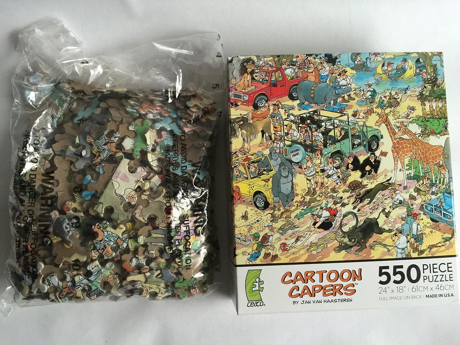 Ceaco Cartoon Capers Soccer 550 Piece Jigsaw Puzzle