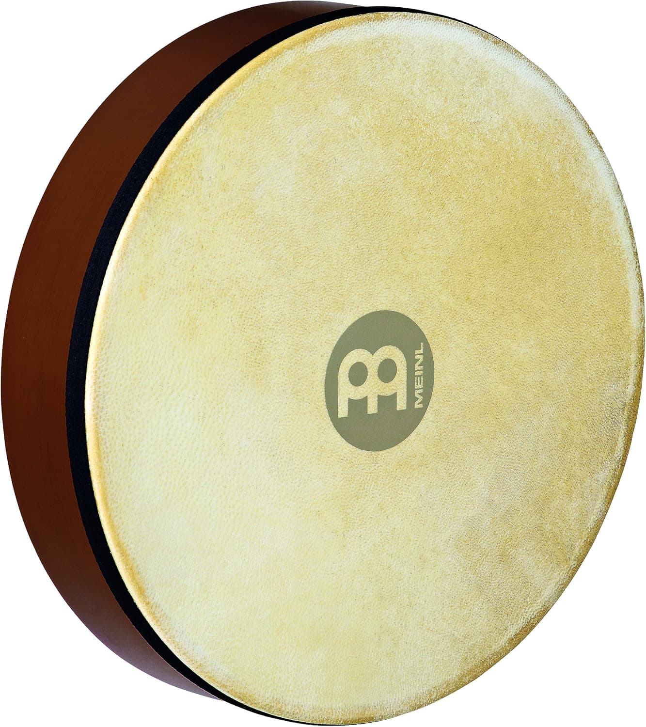 Meinl Percussion 12" Hand Drum with Natural Goat Skin Head — NOT Made in China — Hardwood Frame in Antique Brown Finish, 2-Year Warranty, (HD12AB)