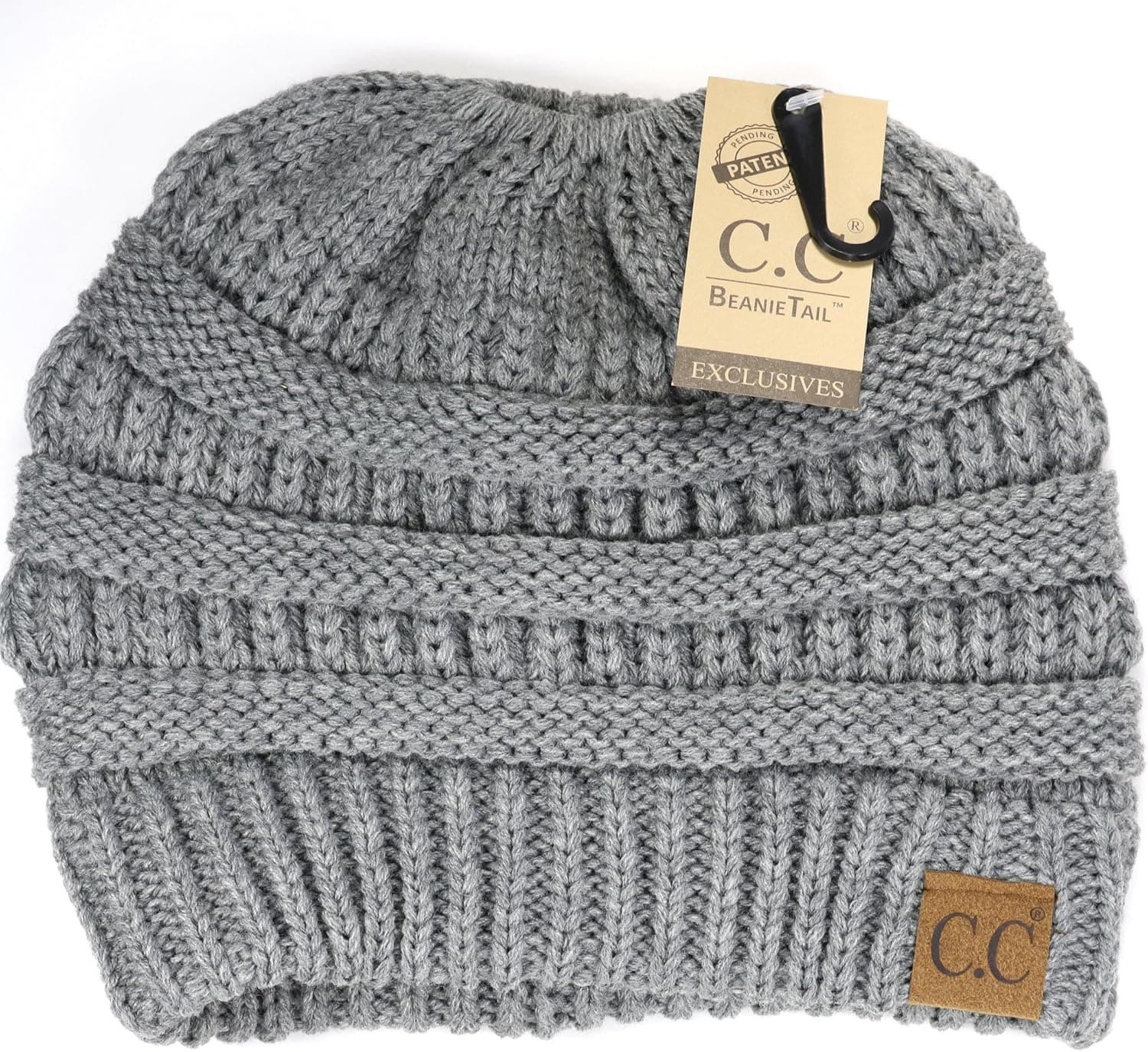 Crane Clothing Co. Women's Solid Classic CC Beanie Tail