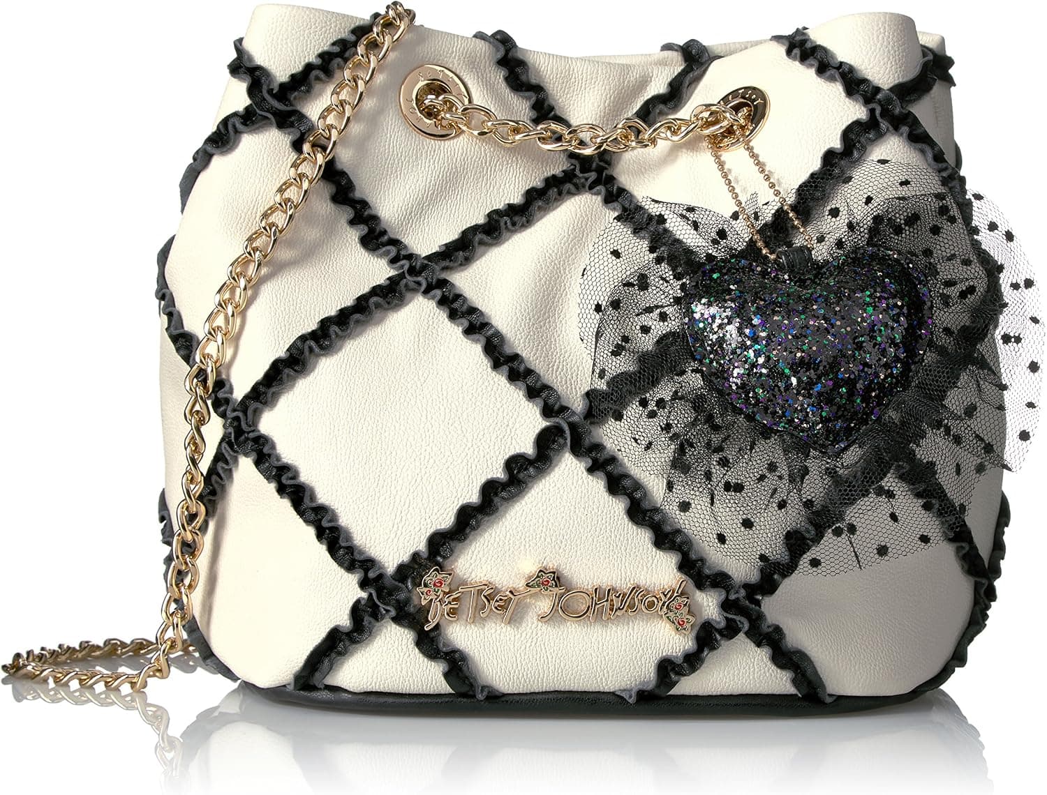 Betsey Johnson Cross Your Heart Drawstring