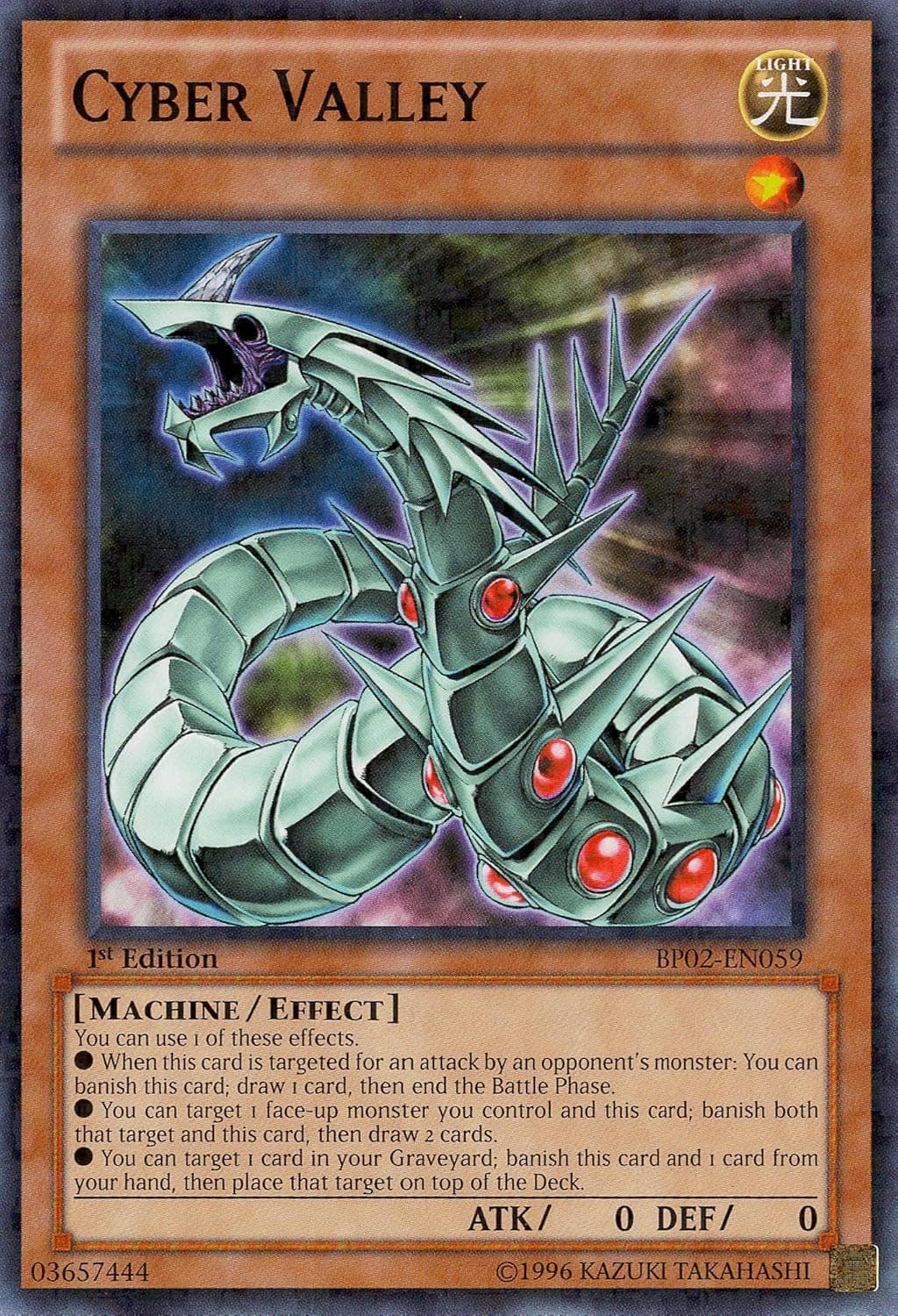 YU-GI-OH! - Cyber Valley (BP02-EN059) - Battle Pack 2: War of The Giants - 1st Edition - Mosaic Rare