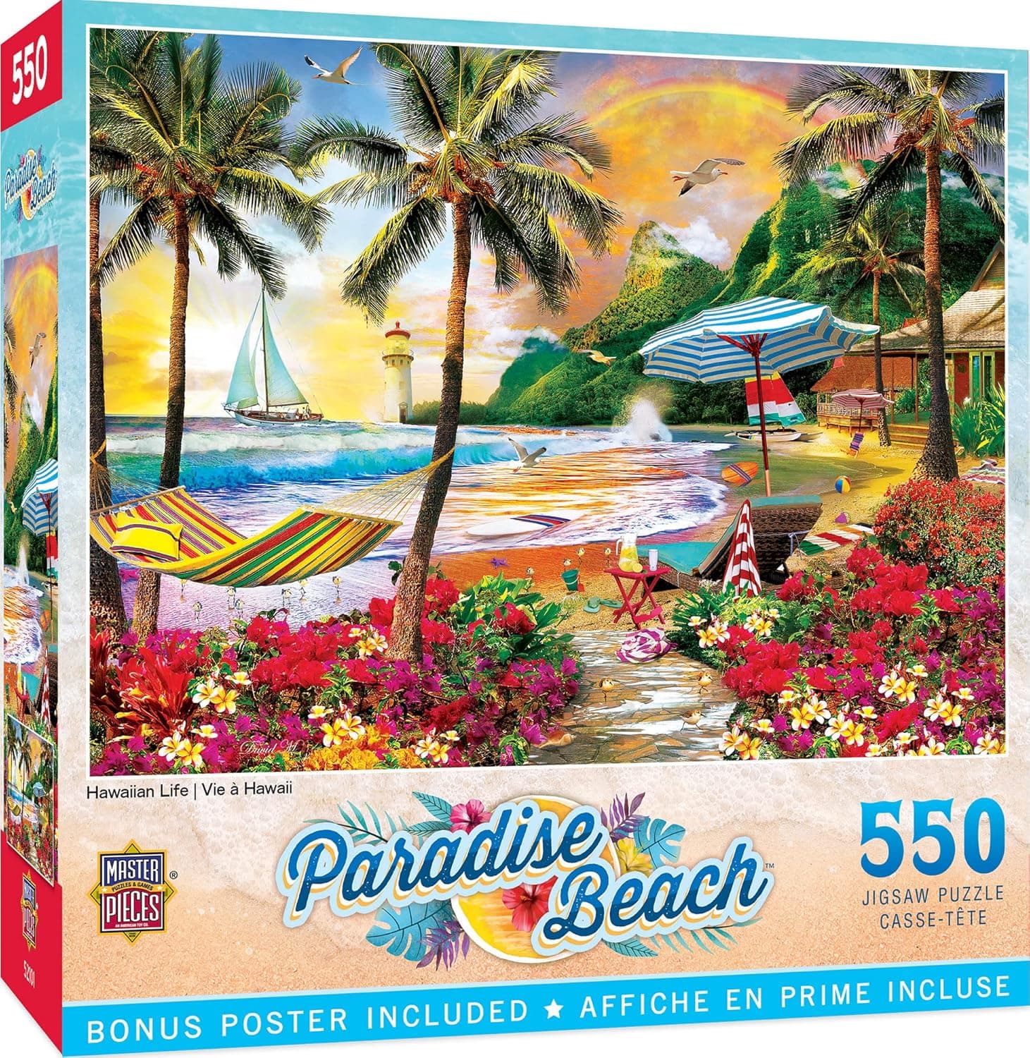MasterPieces 550 Piece Jigsaw Puzzle for Adults, Family, Or Kids - Hawaiian Life - 18"x24"