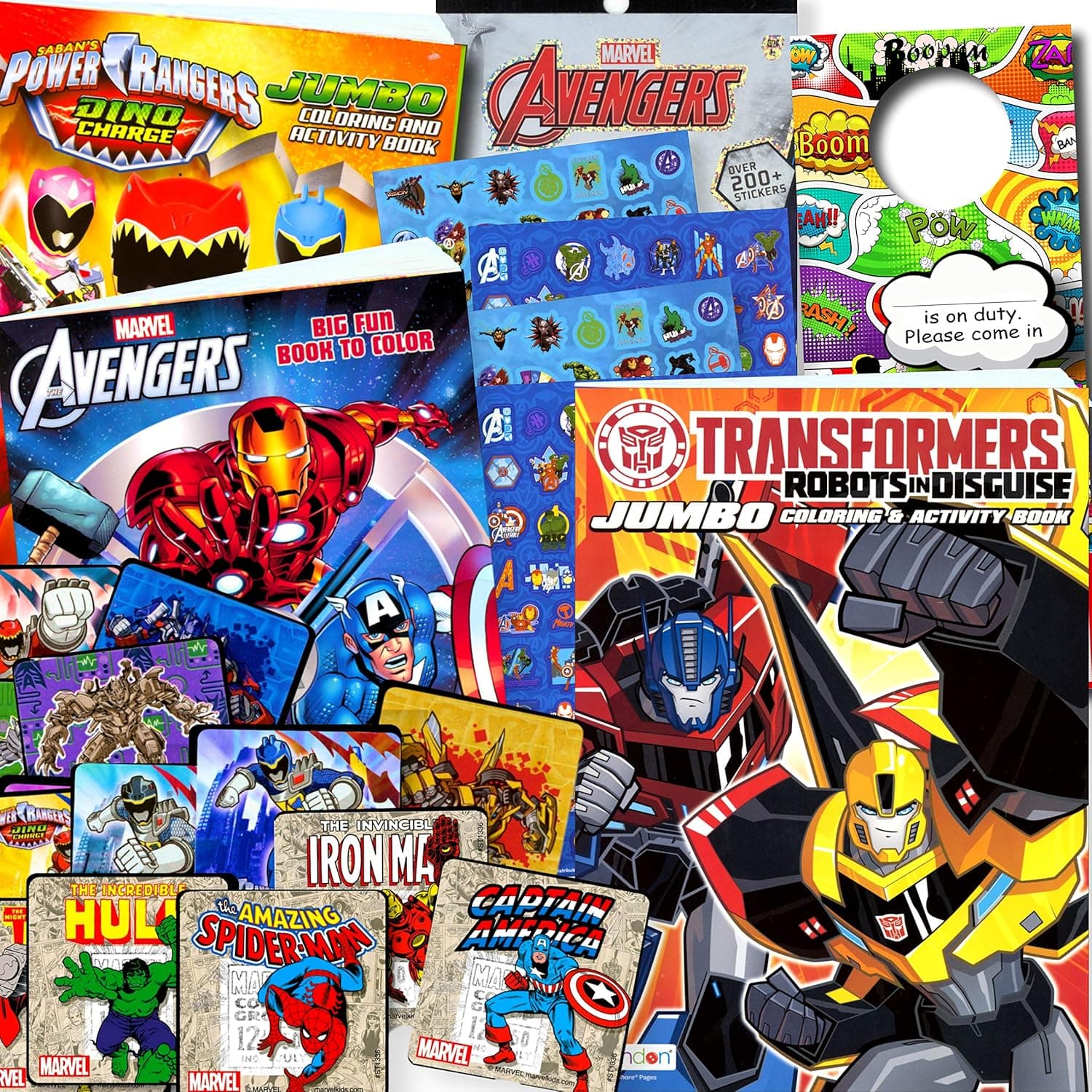 Classic Superheroes Coloring Books Bundle