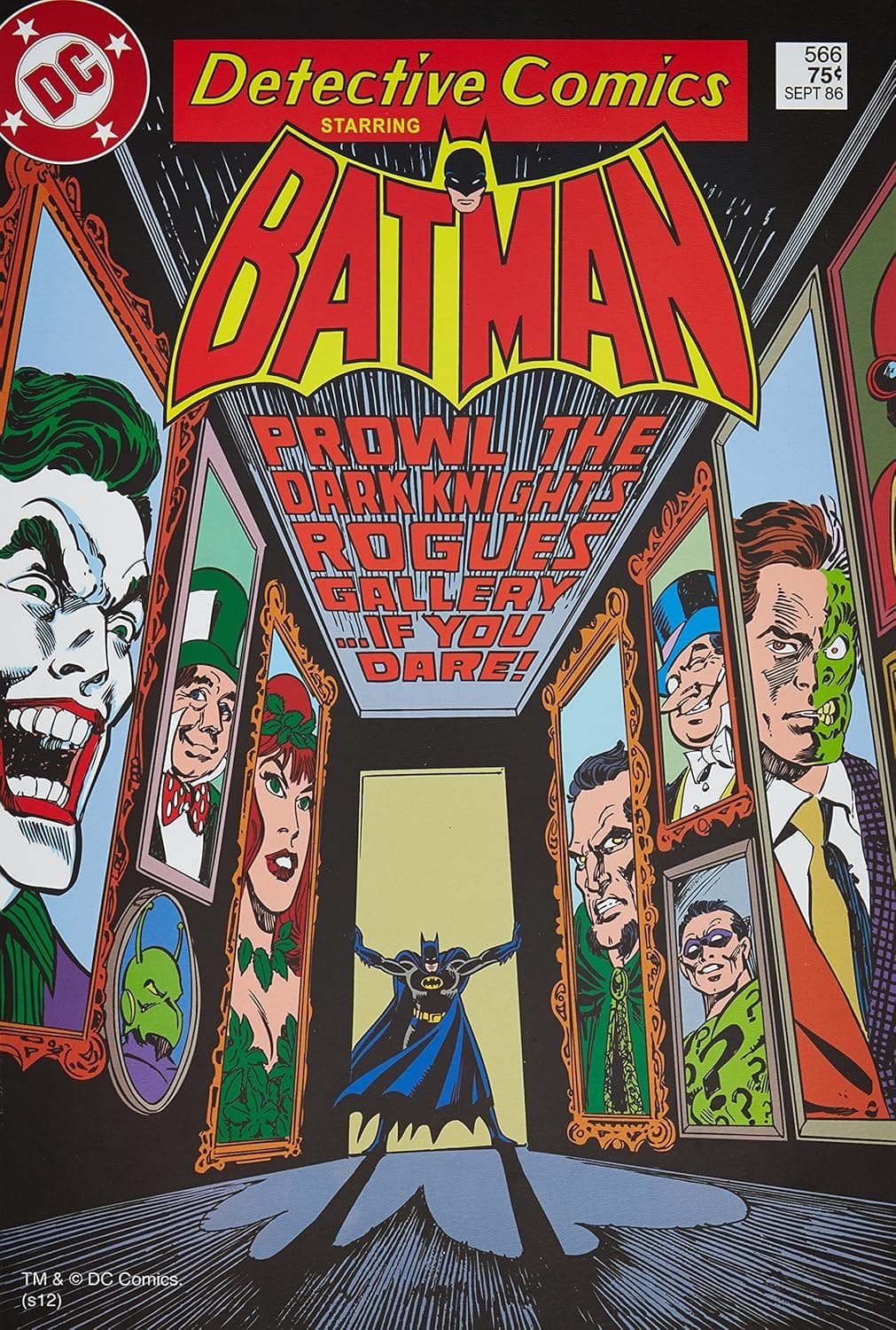 Silver Buffalo BN1636 DC Comics Batman Prowl The Gallery Wood Wall Art Plaque, 13 x 19 inches