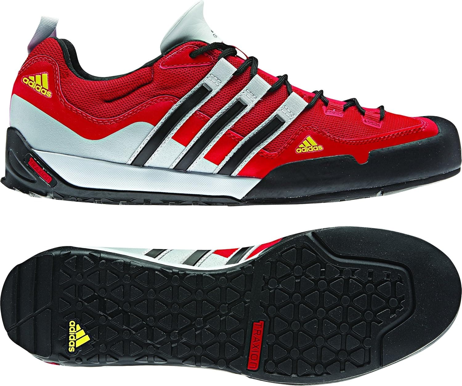 adidas outdoor Terrex Swift Solo Approach Shoe - Men's Vivid Red/Black/Clear Grey 11