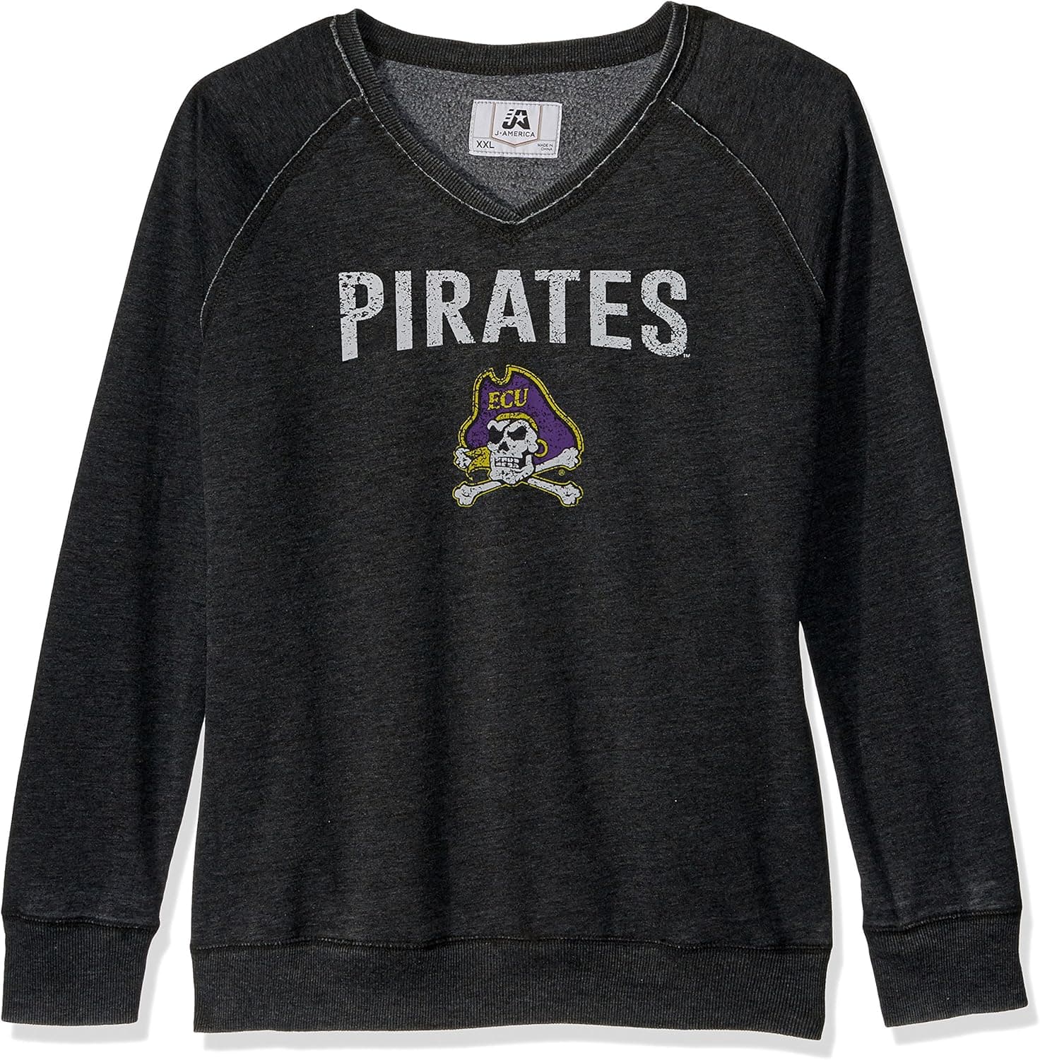 J. America NCAA Womens Achieve Fleece Crew Sweatshirt