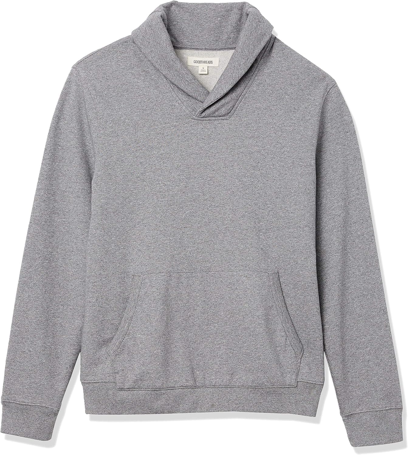 Goodthreads Men's Lightweight French Terry Shawl Collar Pullover Sweatshirt