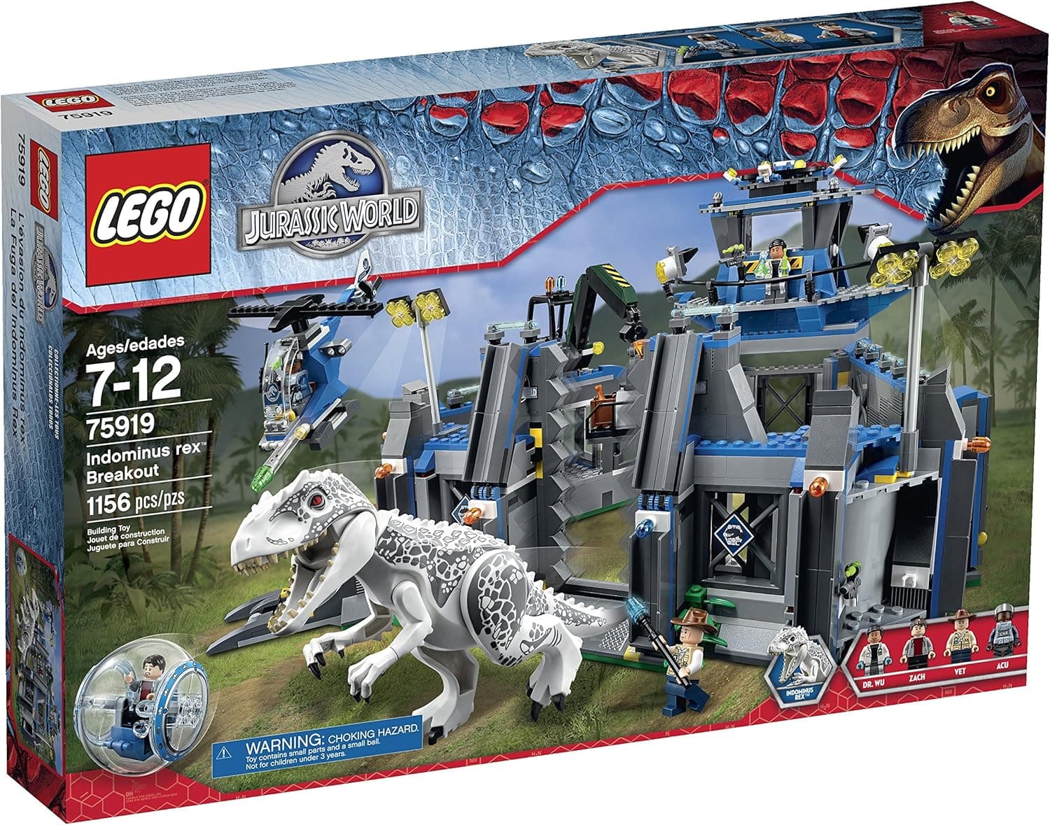 LEGO Jurassic World Indominus Rex Breakout 75919 Building Kit