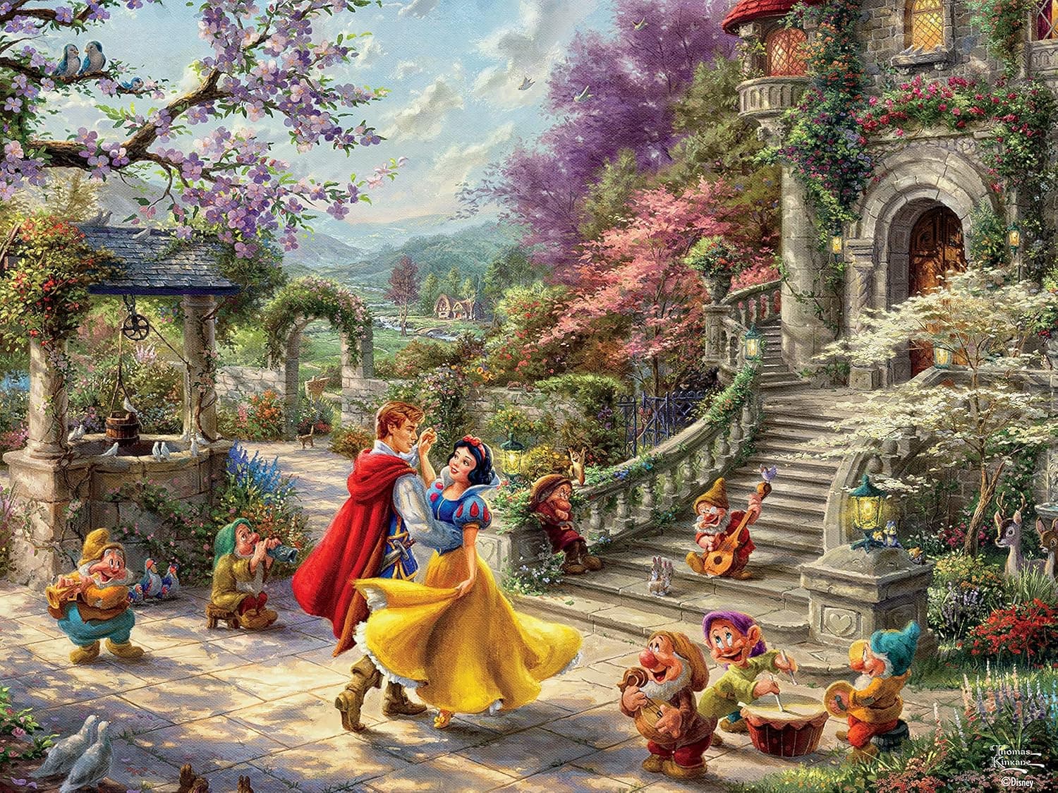 Ceaco - Thomas Kinkade - Disney Dreams Collection - Snow White Sunlight - 750 Piece Jigsaw Puzzle