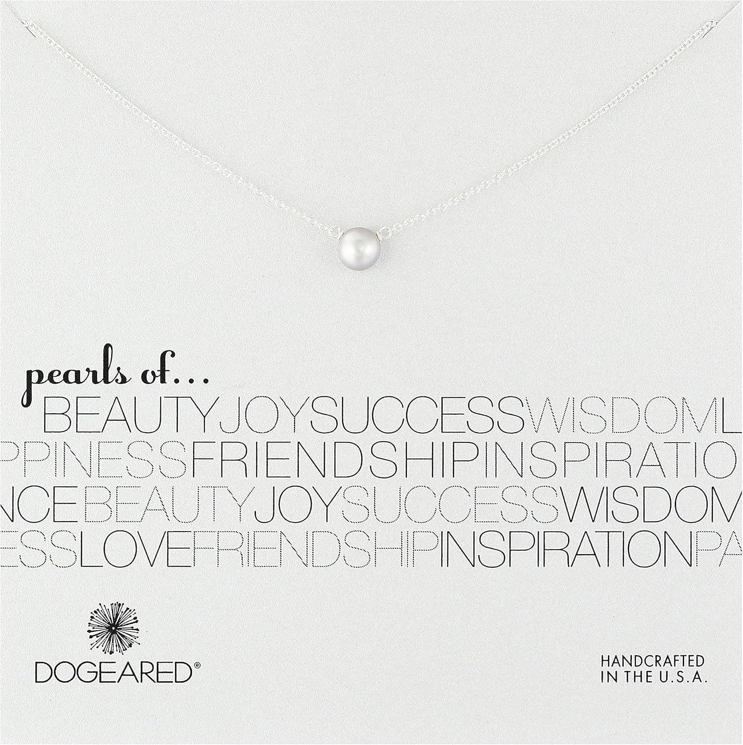 Dogeared Pearls of Grey Pearl Necklace 18"