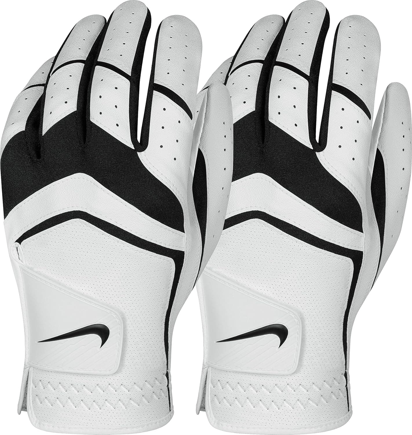 Nike Men's Dura Feel Golf Glove (2-Pack) (White), Small, Left Hand